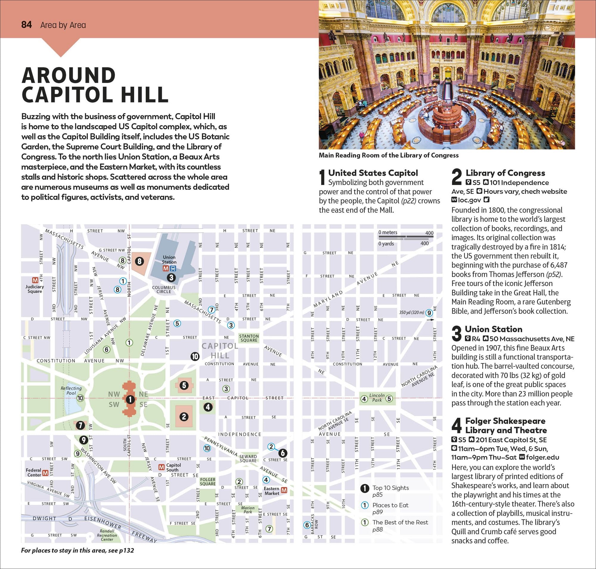 DK Top 10 Washington, DC: Top 10 lists for your perfect trip, plus an all-weather folded map
