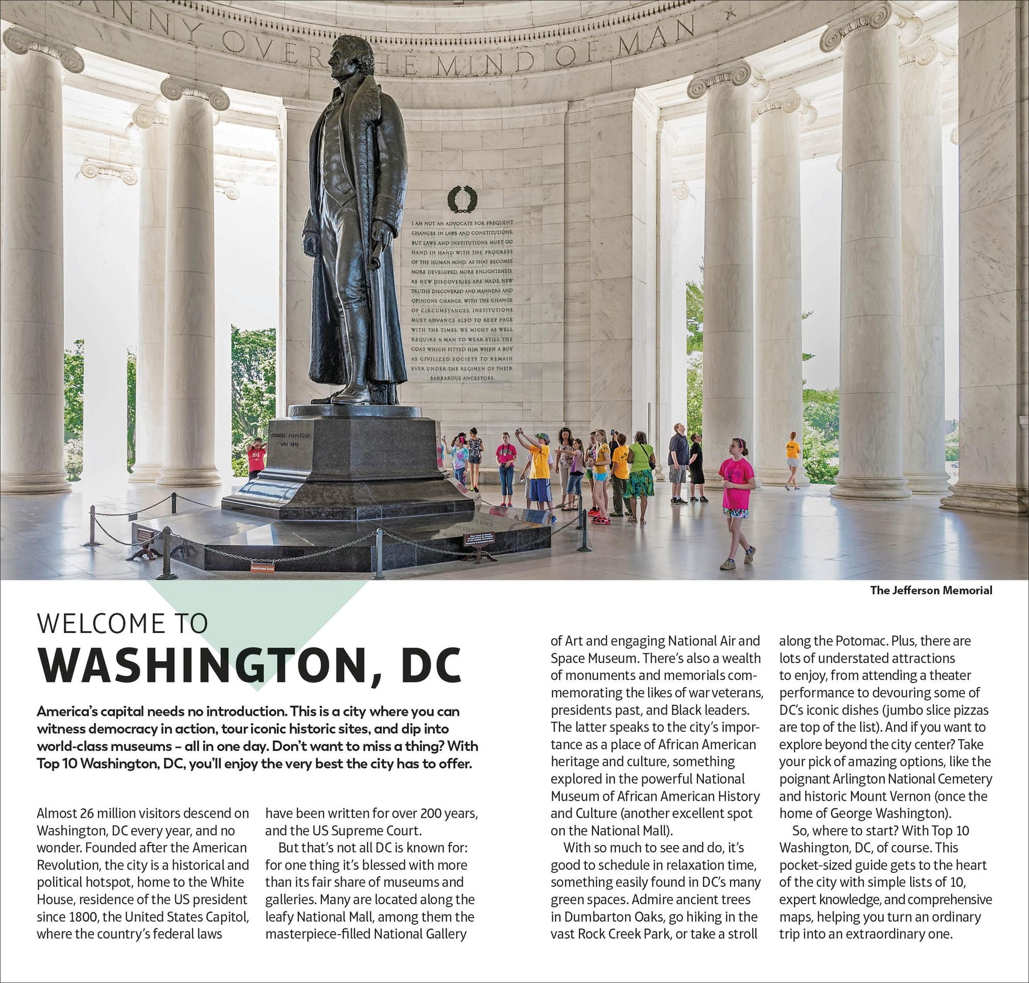 DK Top 10 Washington, DC: Top 10 lists for your perfect trip, plus an all-weather folded map