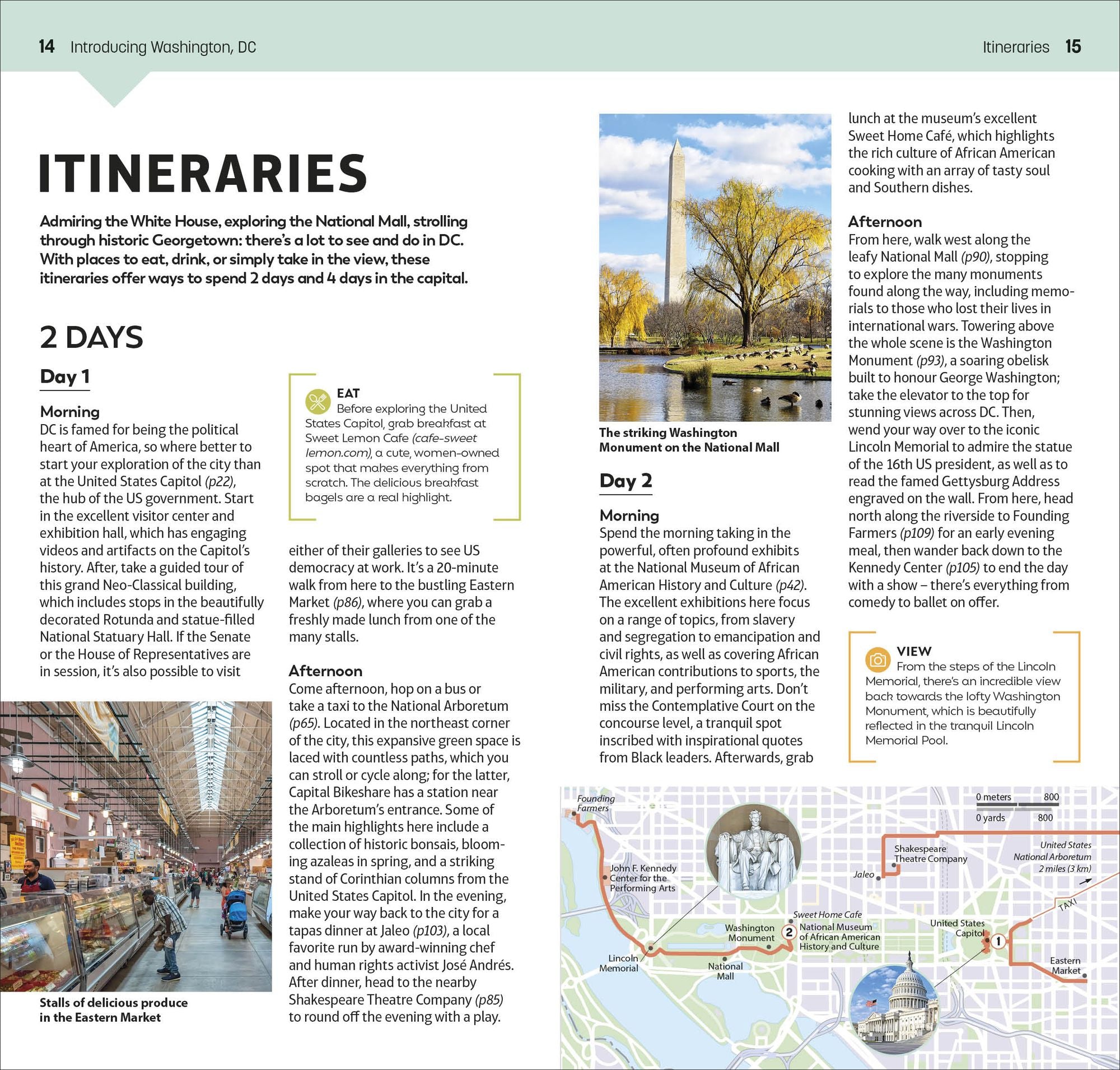 DK Top 10 Washington, DC: Top 10 lists for your perfect trip, plus an all-weather folded map