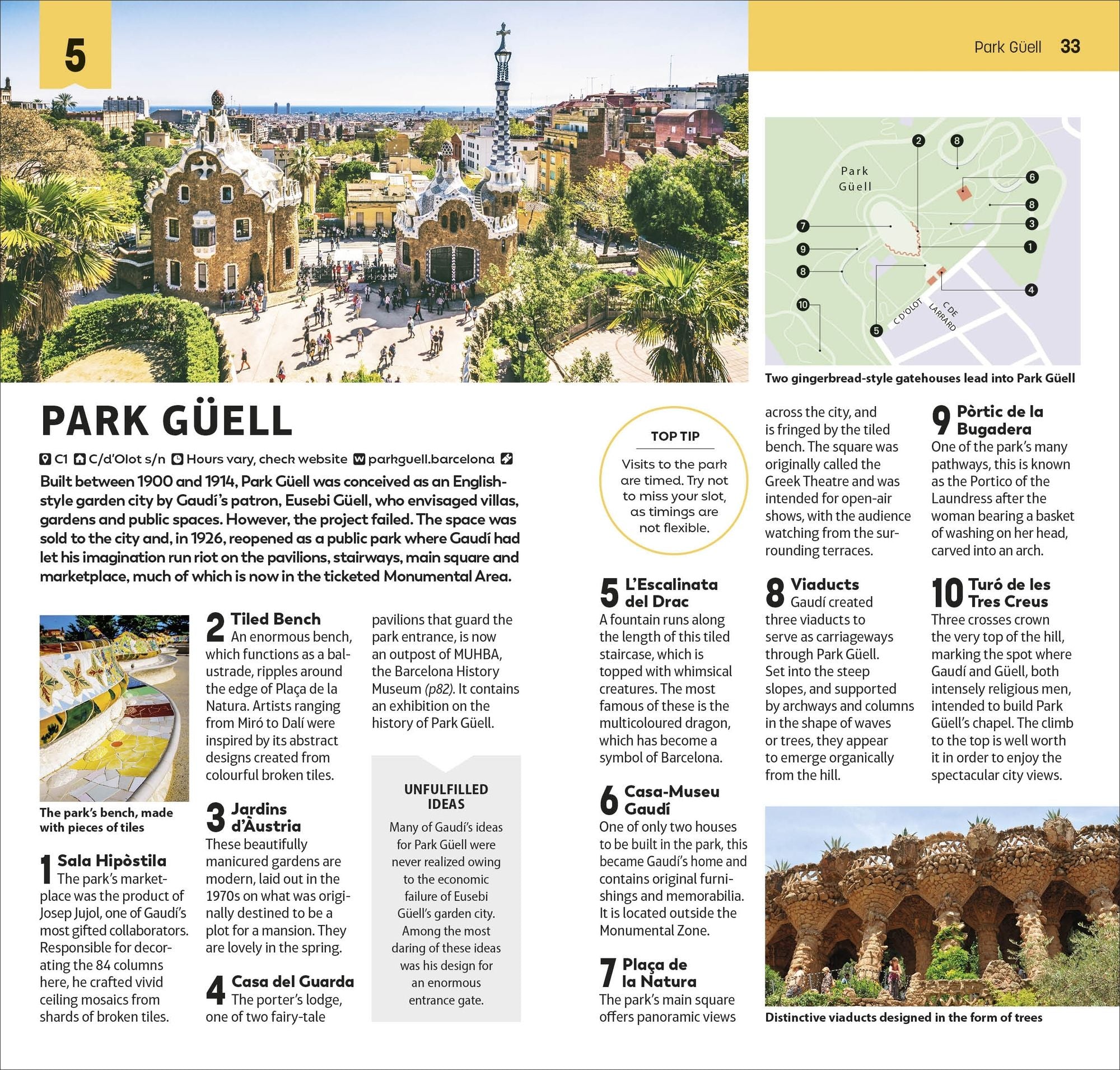 DK Top 10 Barcelona: Top 10 lists for your perfect trip, plus an all-weather folded map