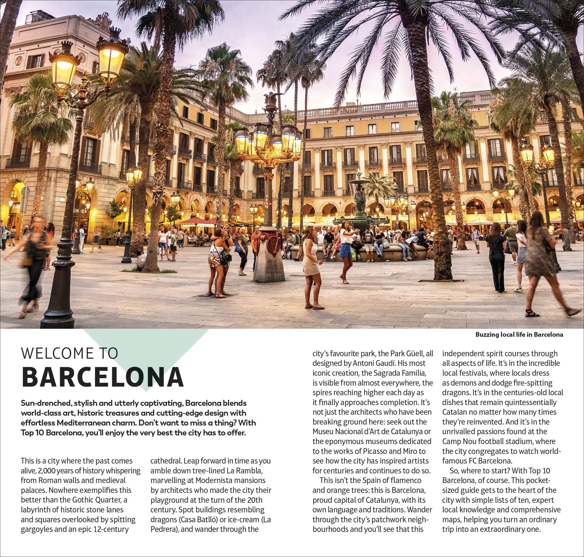 DK Top 10 Barcelona: Top 10 lists for your perfect trip, plus an all-weather folded map