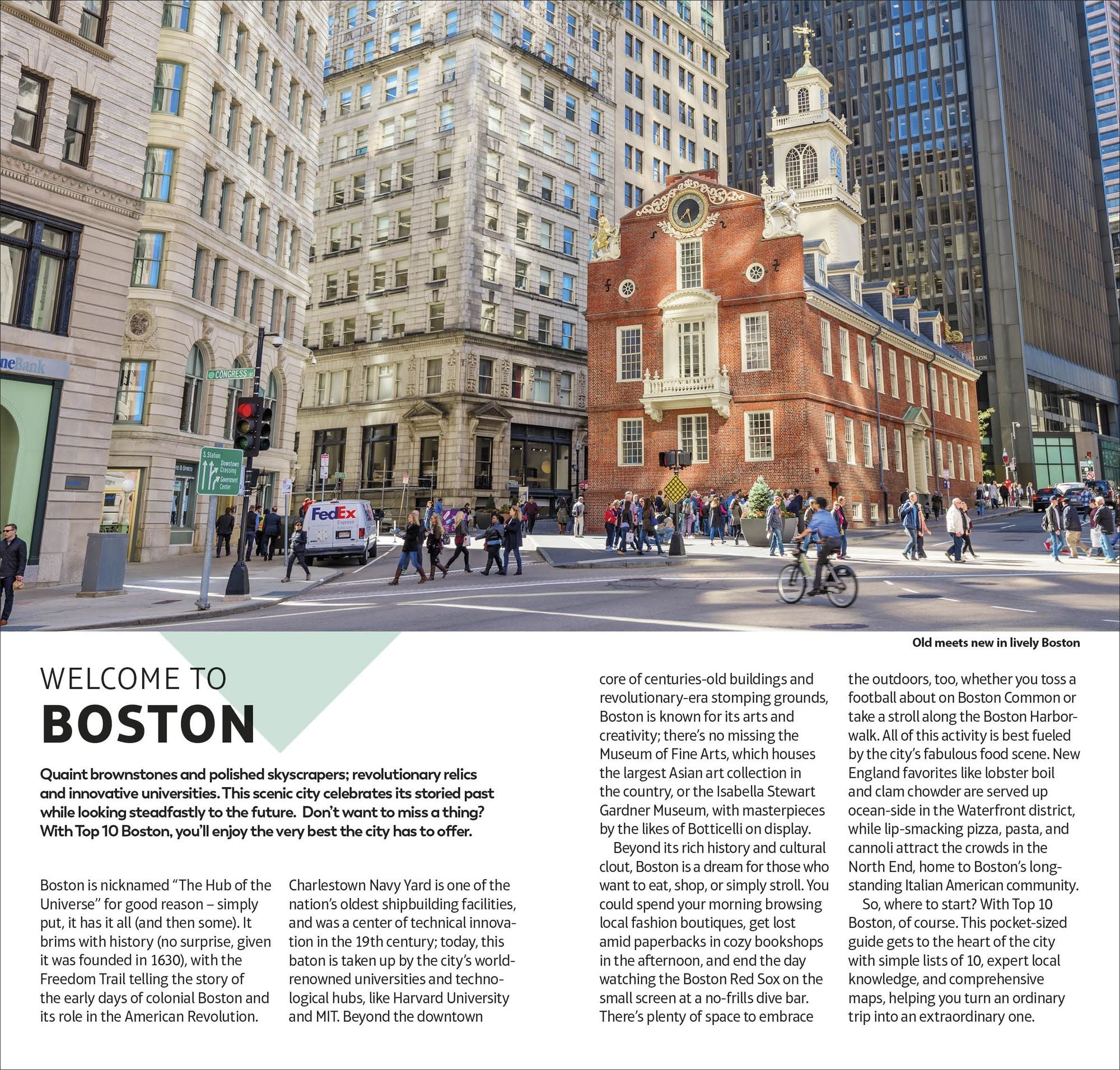 DK Top 10 Boston: Top 10 lists for your perfect trip, plus an all-weather folded map