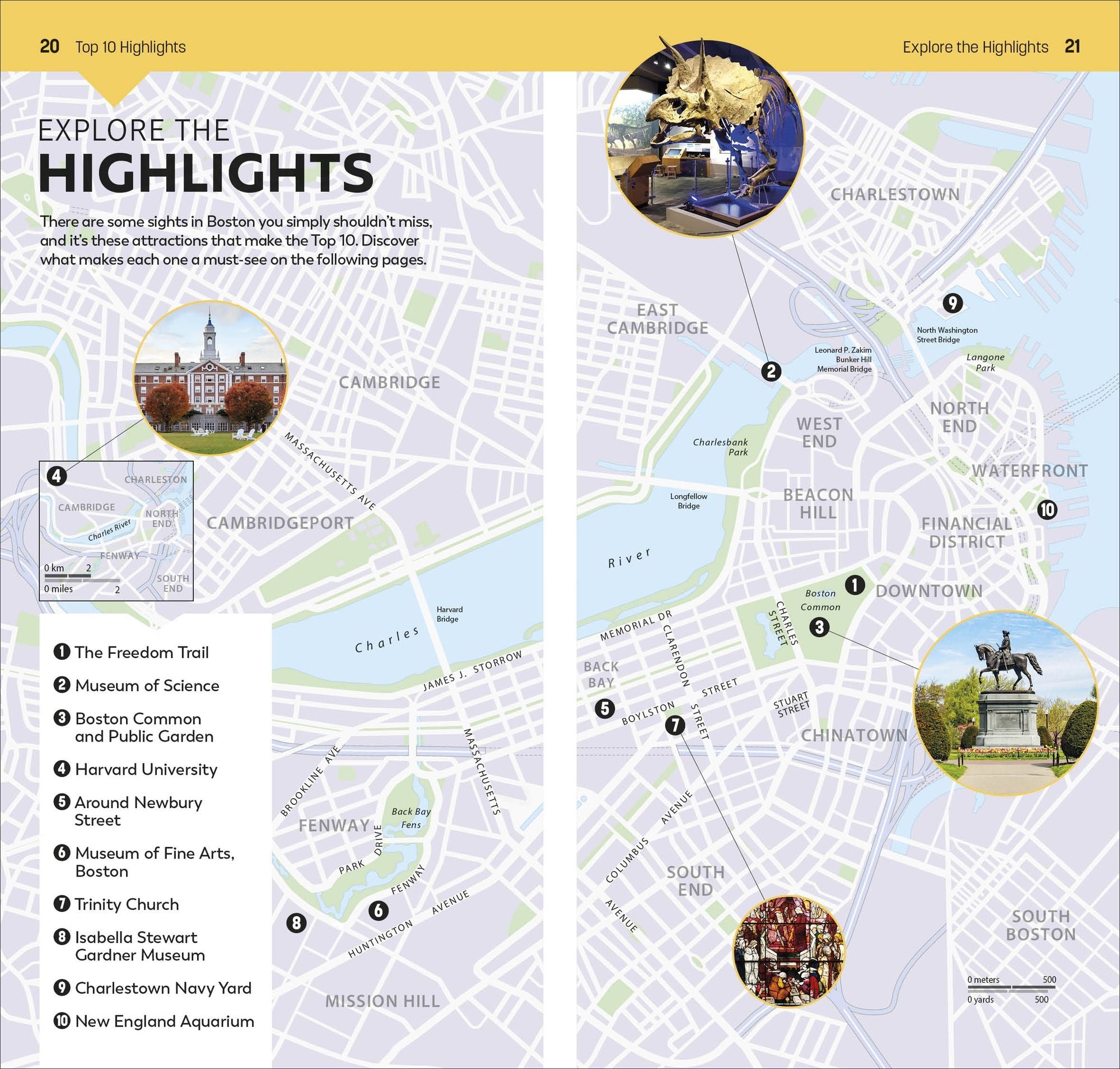DK Top 10 Boston: Top 10 lists for your perfect trip, plus an all-weather folded map