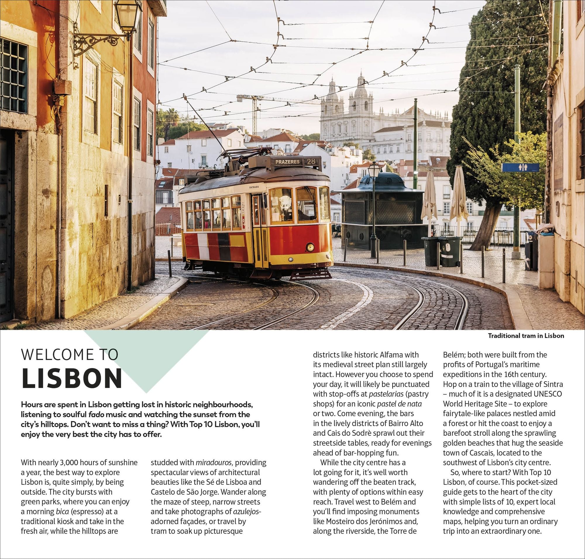 DK Top 10 Lisbon: Top 10 lists for your perfect trip, plus an all-weather folded map