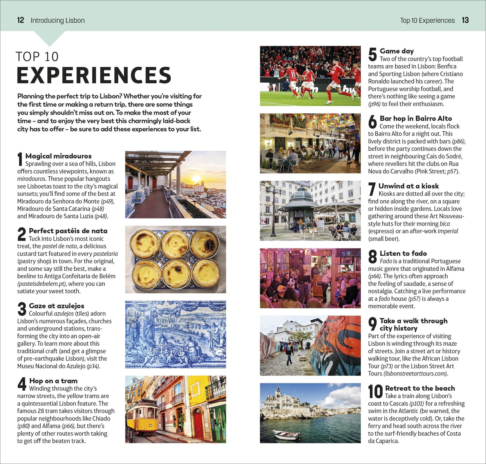 DK Top 10 Lisbon: Top 10 lists for your perfect trip, plus an all-weather folded map