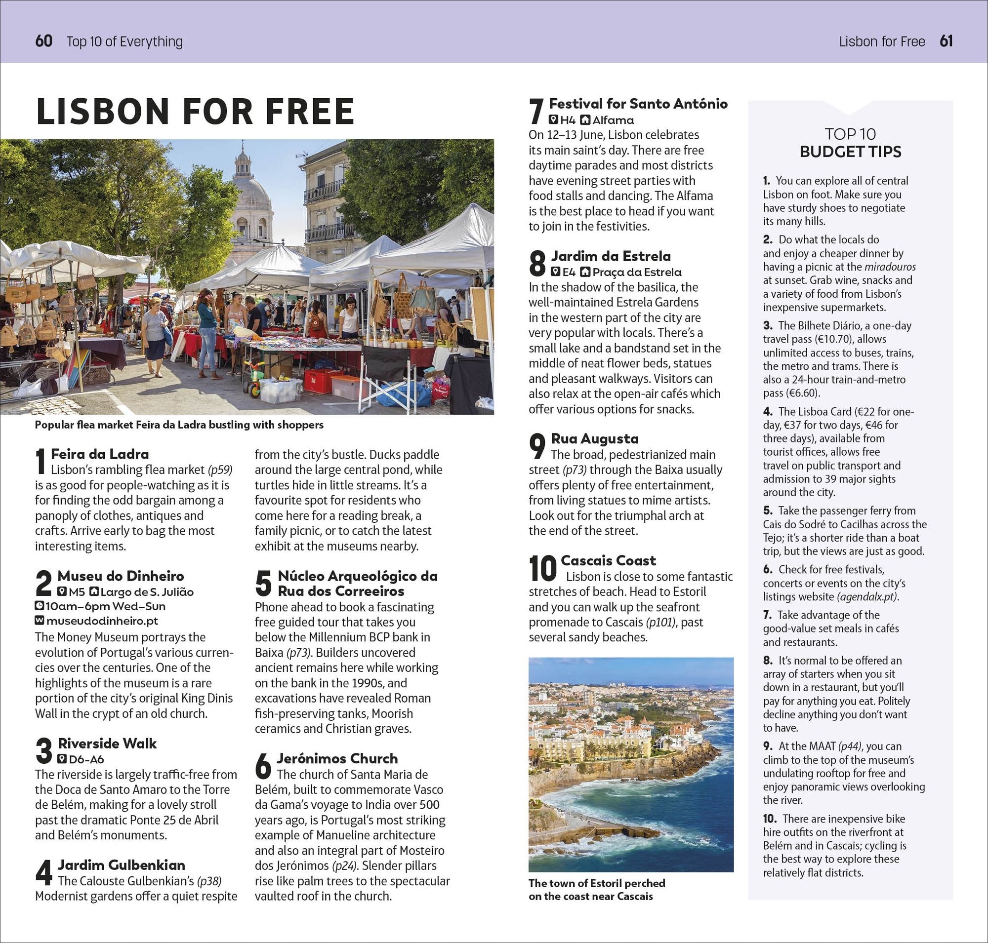 DK Top 10 Lisbon: Top 10 lists for your perfect trip, plus an all-weather folded map