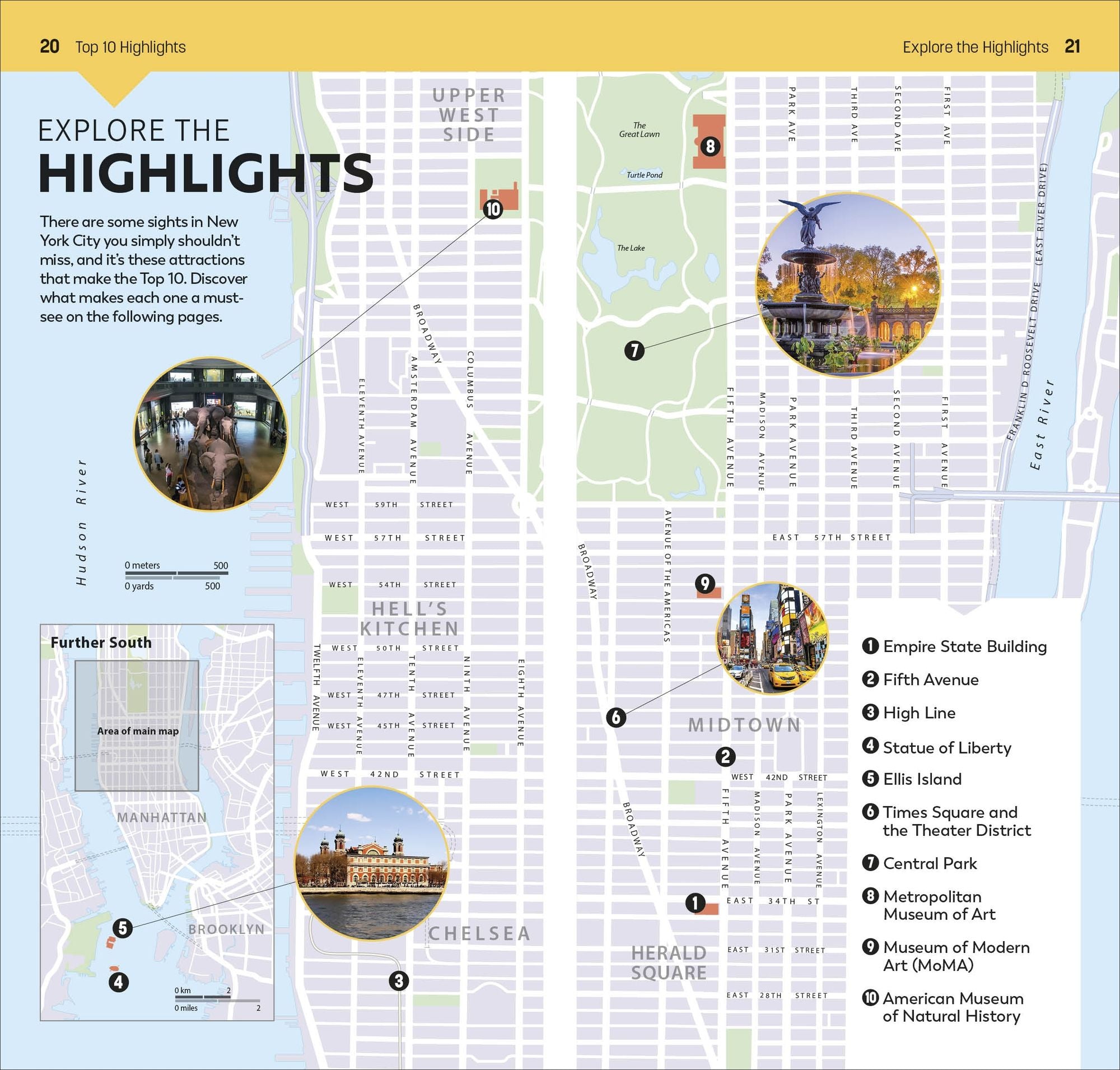 DK Top 10 New York City: Top 10 lists for your perfect trip, plus an all-weather folded map