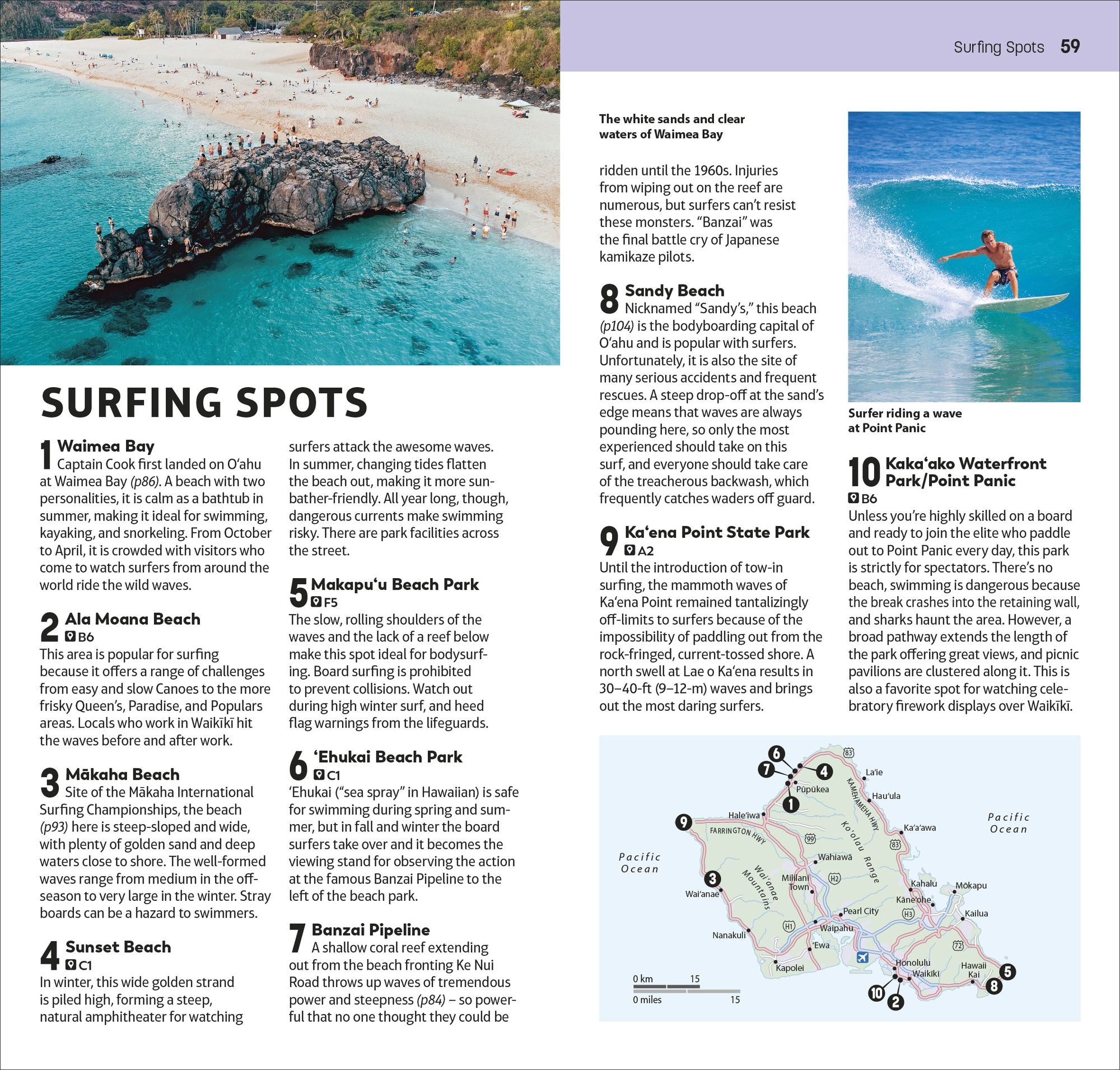 DK Top 10 Honolulu and O'ahu: Top 10 lists for your perfect trip, plus an all-weather folded map