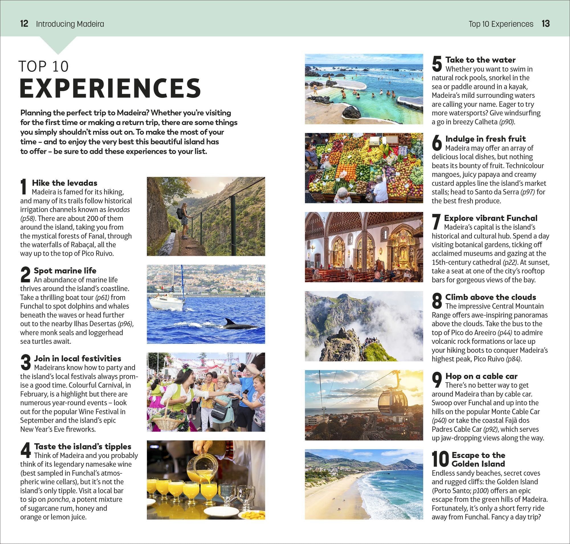 DK Top 10 Madeira: Top 10 lists for your perfect trip, plus an all-weather folded map
