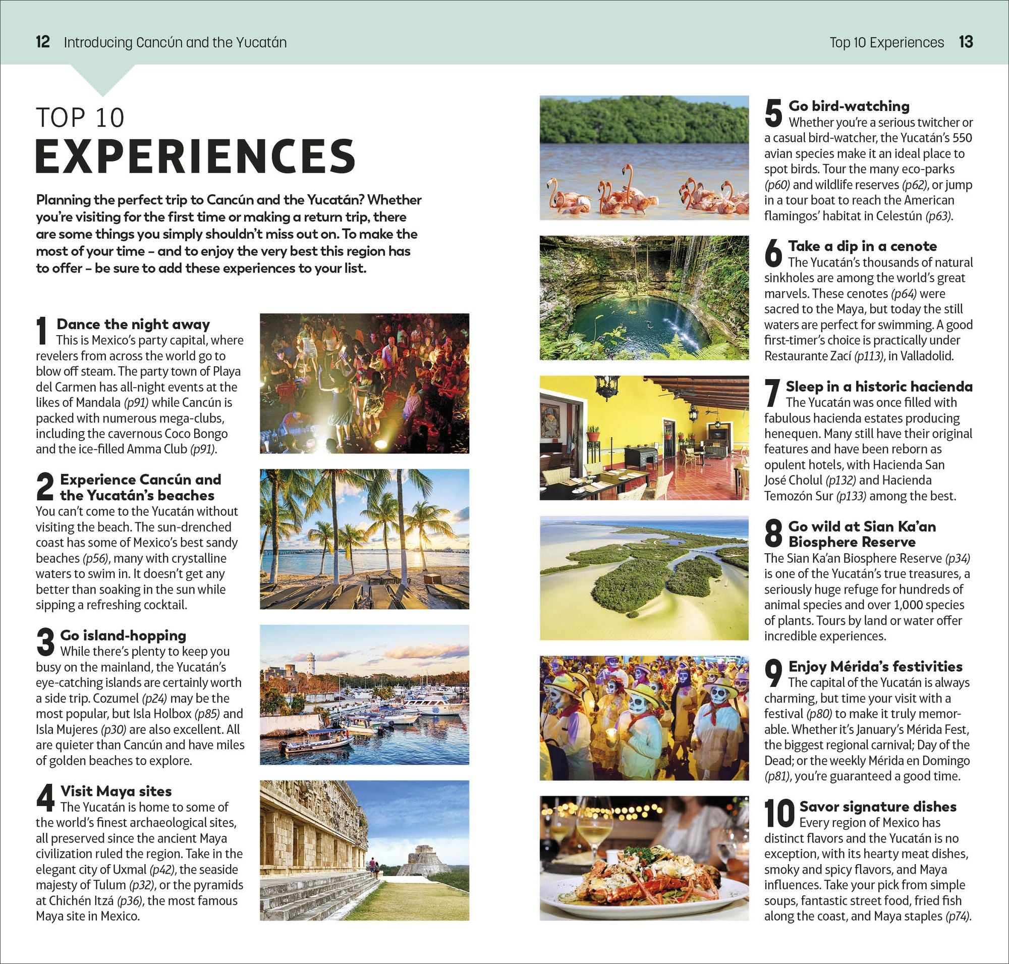 DK Top 10 Cancún and the Yucatán: Top 10 lists for your perfect trip, plus an all-weather folded map