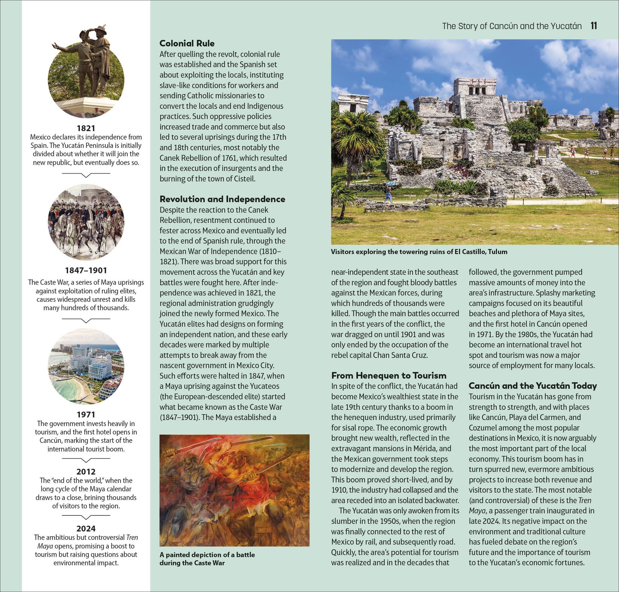 DK Top 10 Cancún and the Yucatán: Top 10 lists for your perfect trip, plus an all-weather folded map