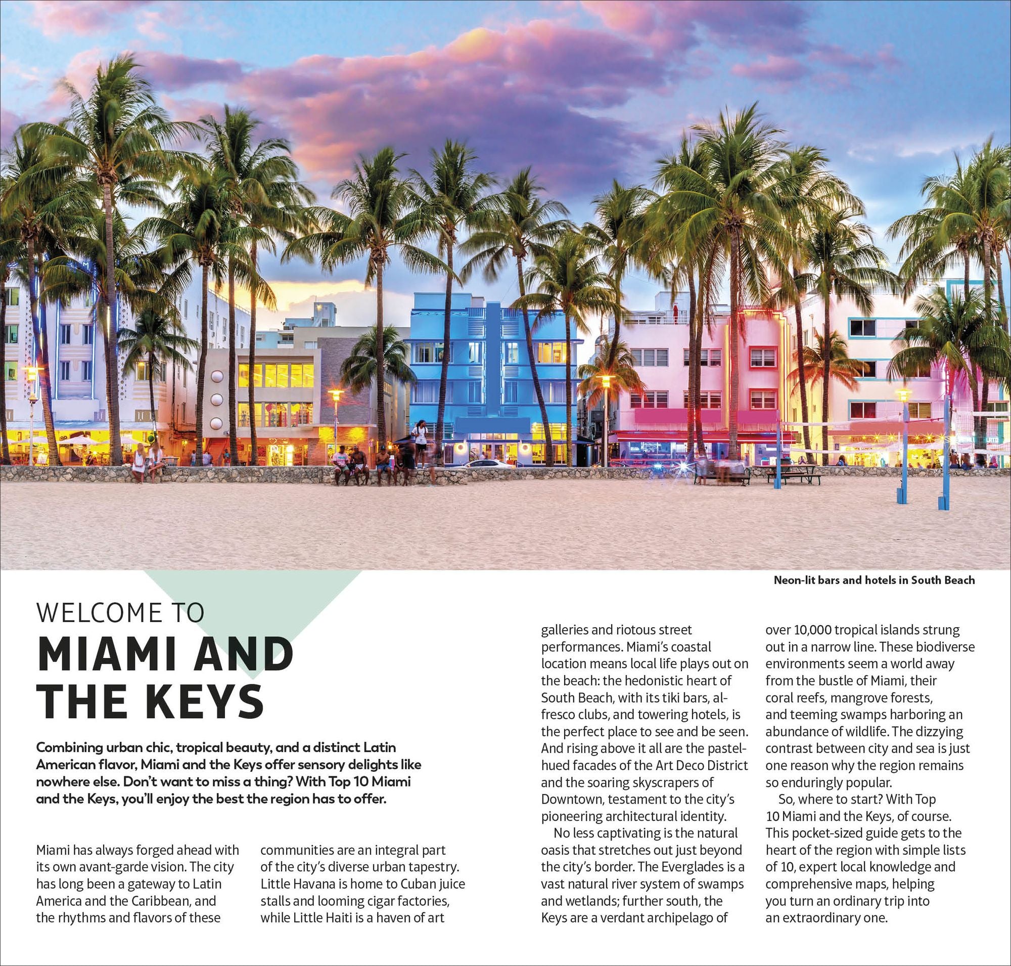 DK Top 10 Miami and the Keys: Top 10 lists for your perfect trip, plus an all-weather folded map