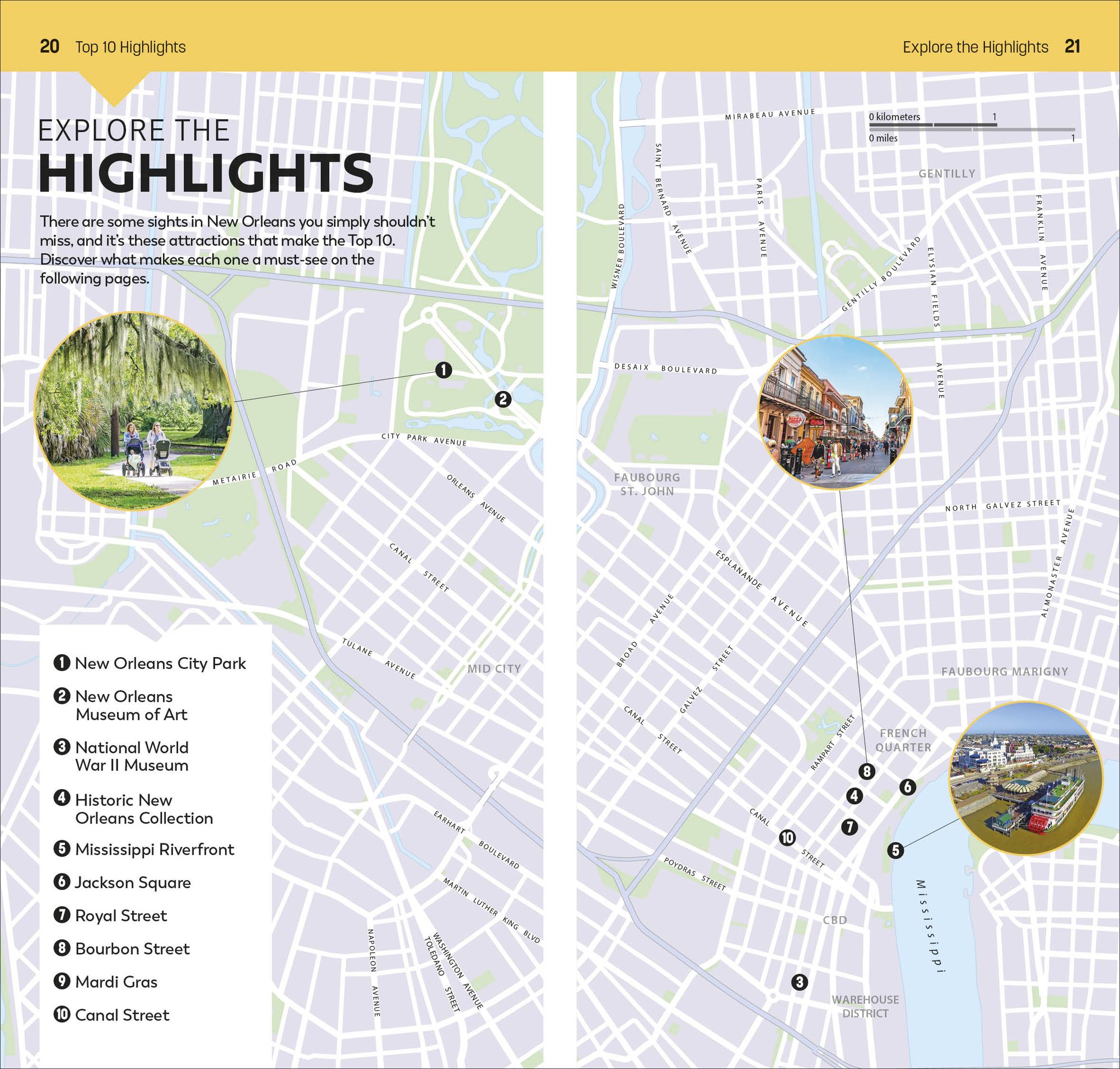 DK Top 10 New Orleans: Top 10 lists for your perfect trip, plus an all-weather folded map