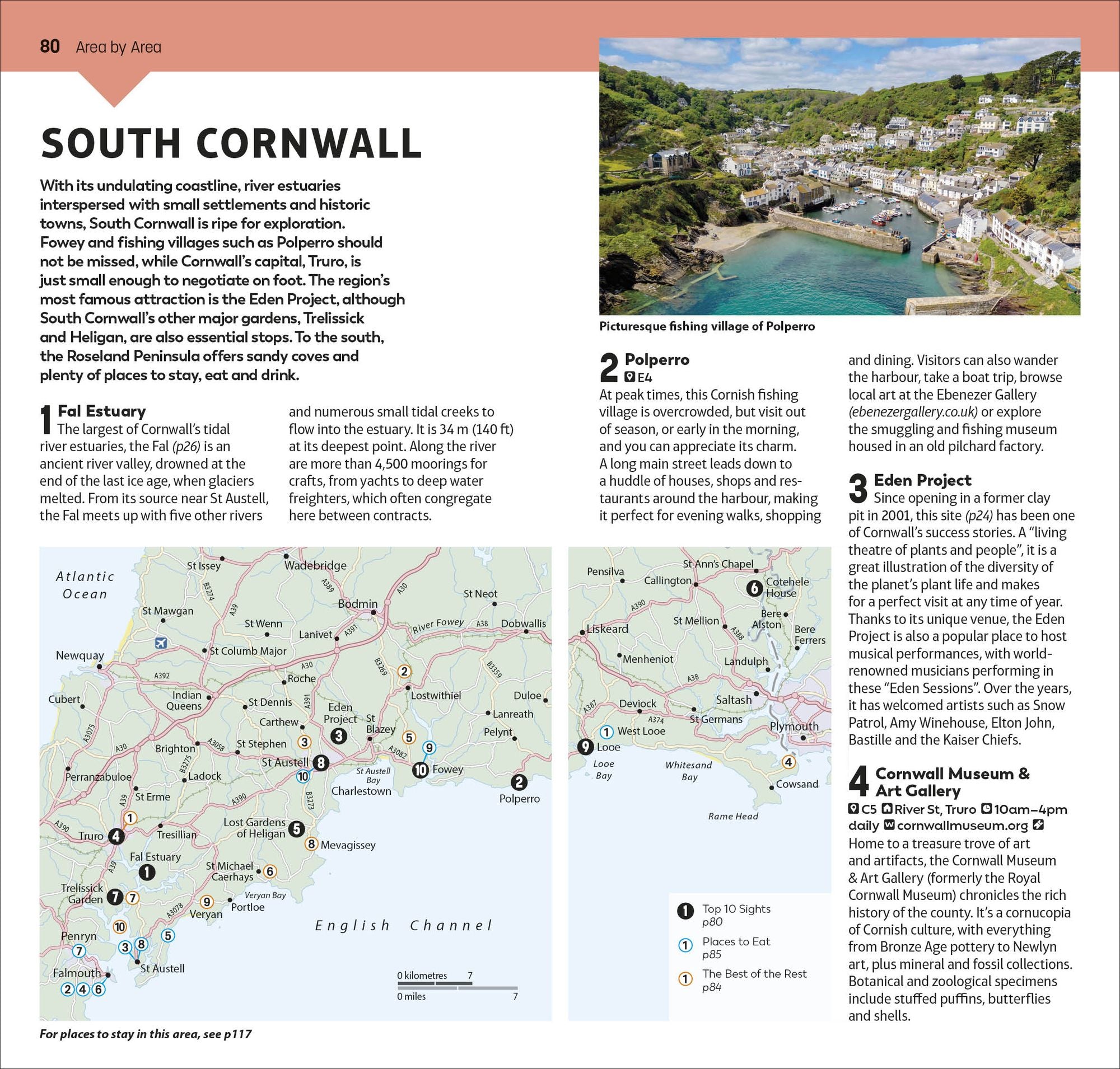 DK Top 10 Cornwall and Devon: Top 10 lists for your perfect trip, plus an all-weather folded map