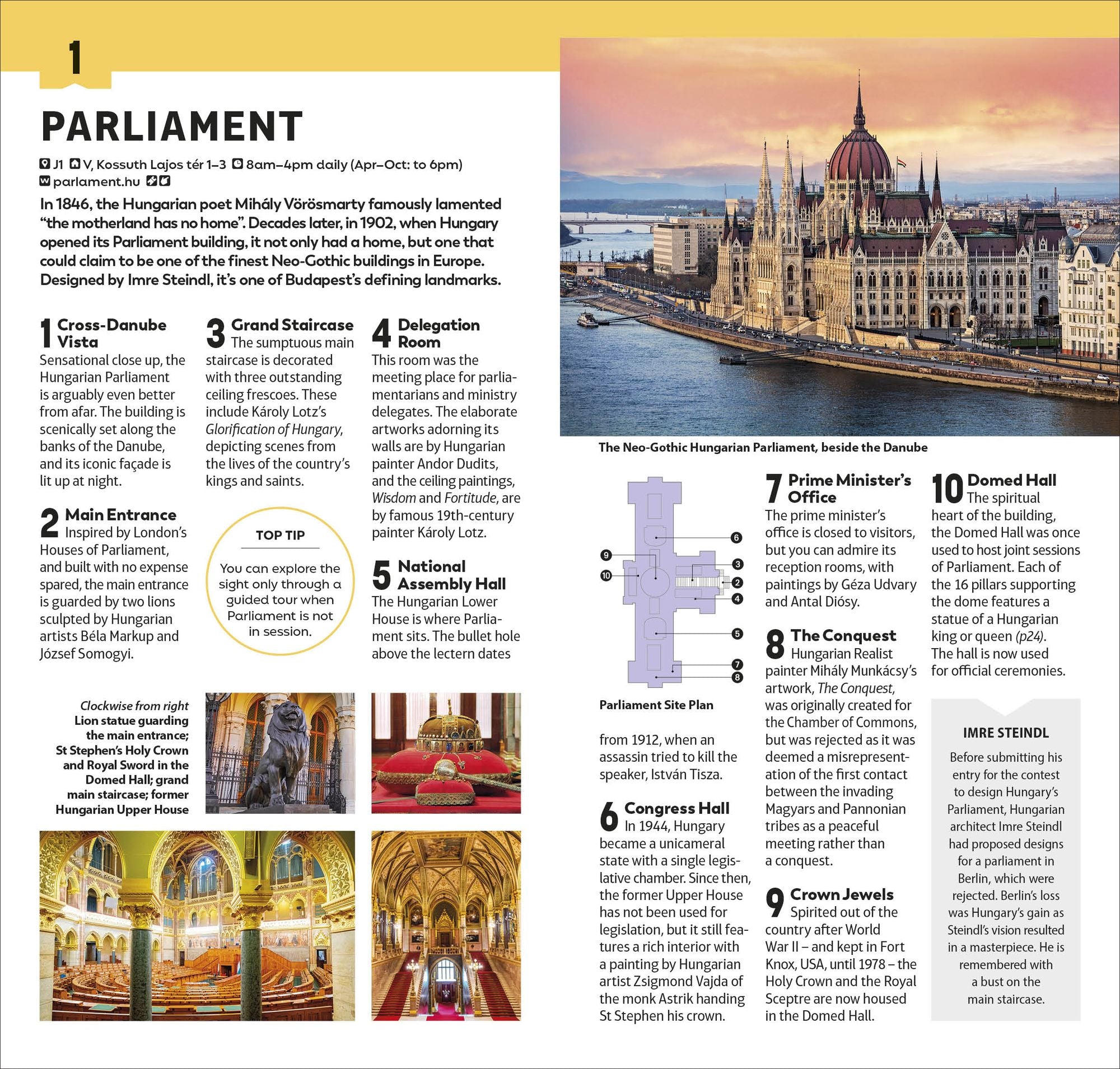 DK Top 10 Budapest: Top 10 lists for your perfect trip, plus an all-weather folded map