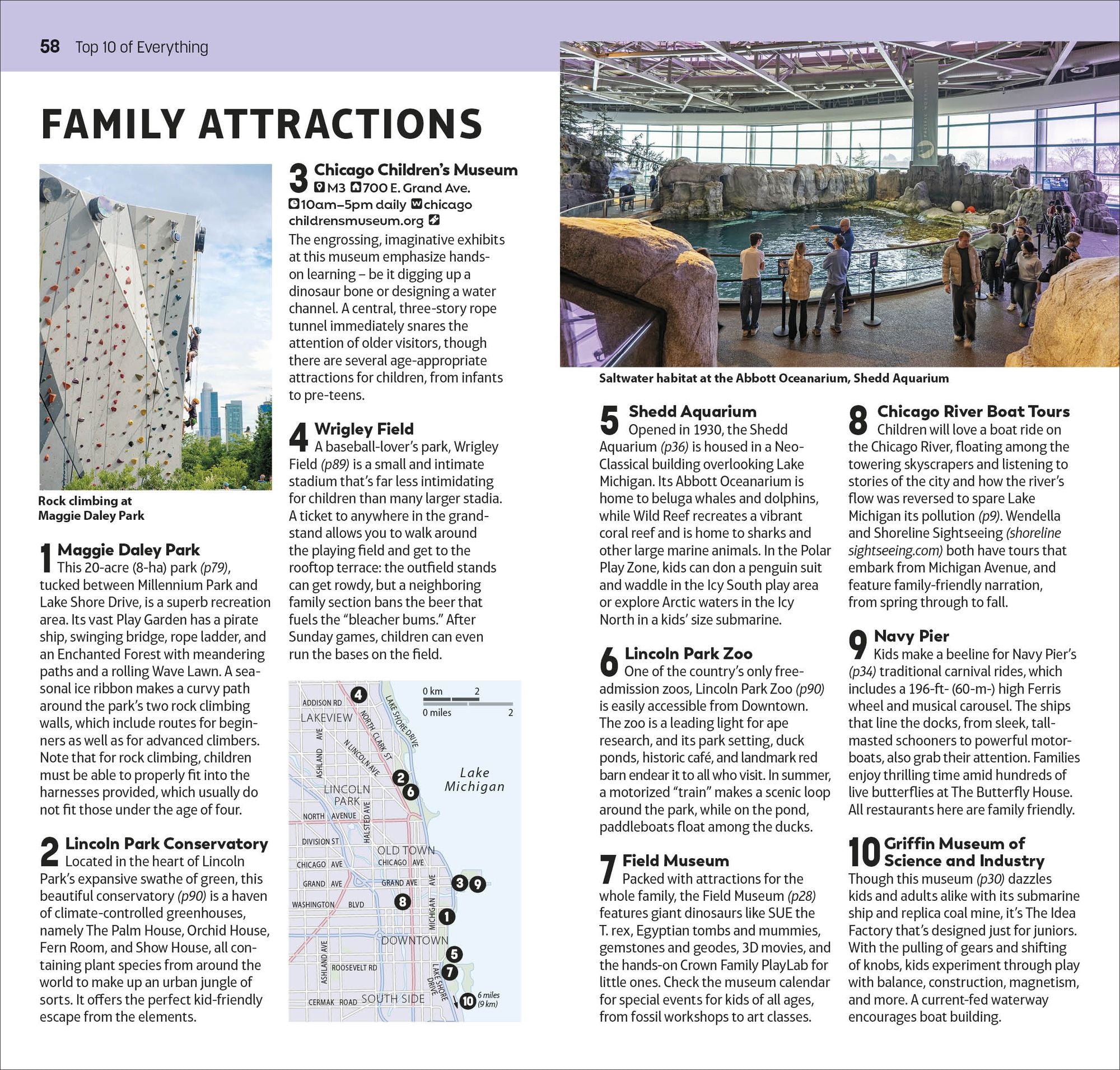 DK Top 10 Chicago: Top 10 lists for your perfect trip, plus an all-weather folded map