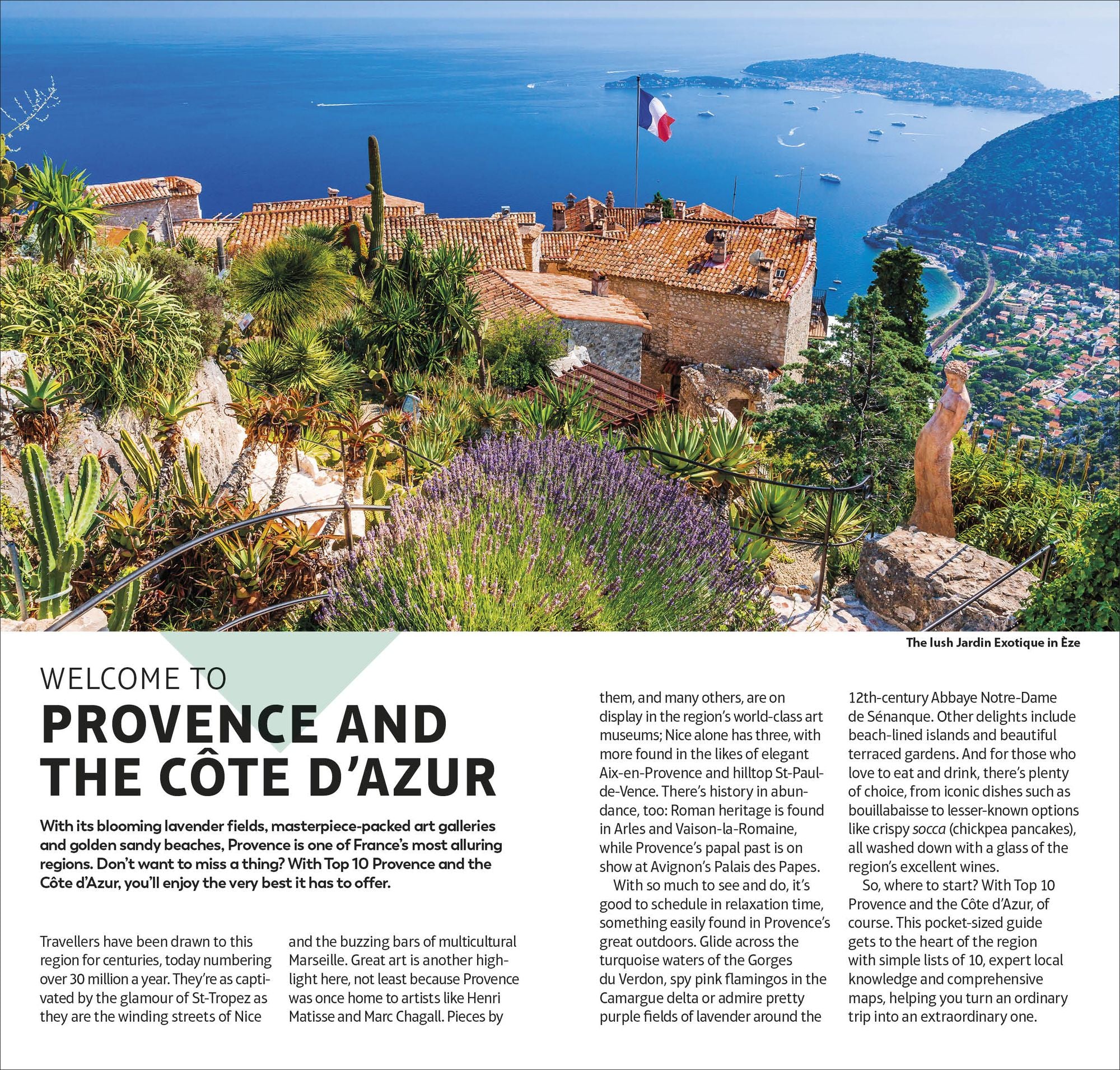 DK Top 10 Provence and the Côte d'Azur: Top 10 lists for your perfect trip, plus an all-weather folded map