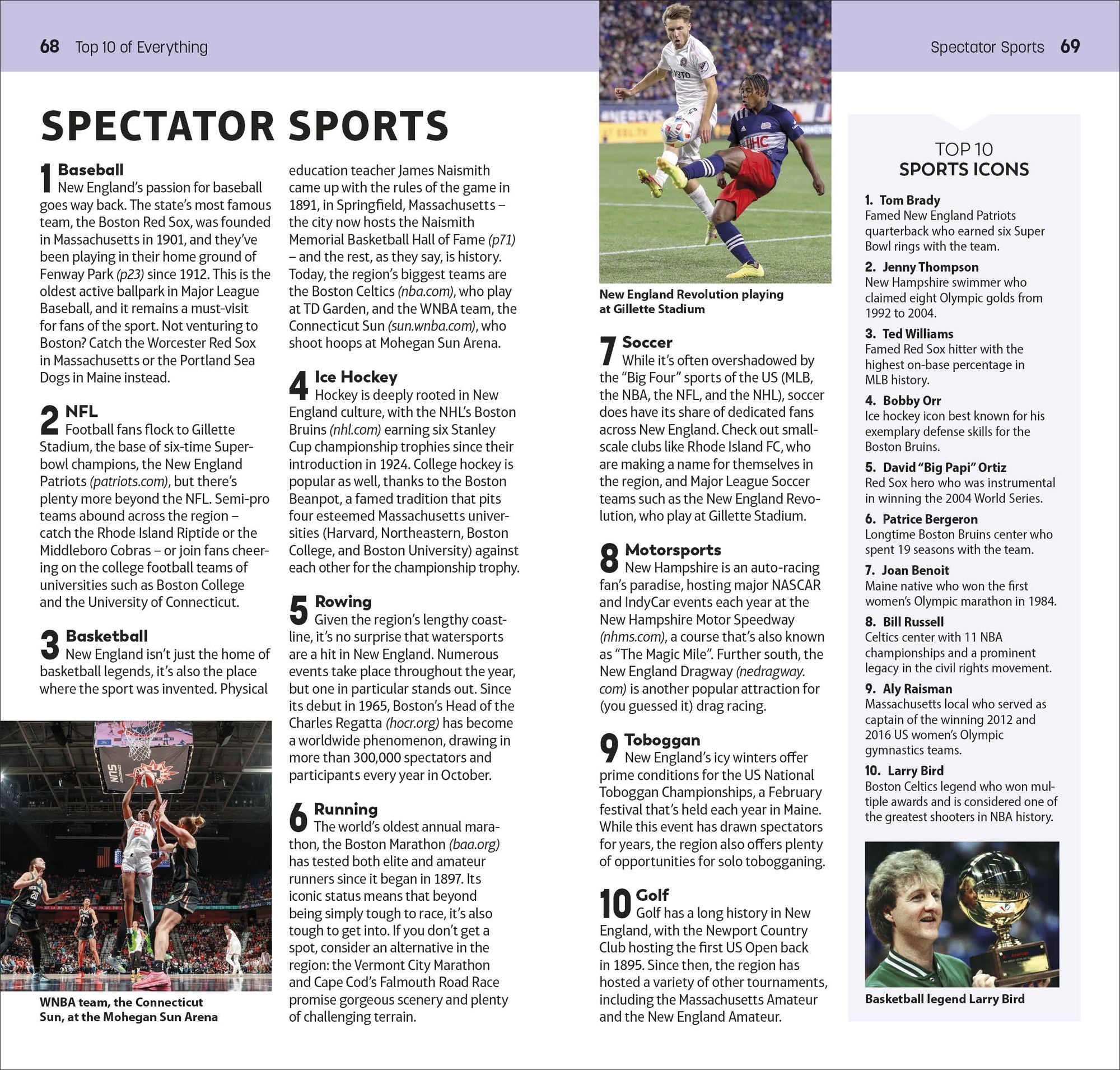 DK Top 10 New England: Top 10 lists for your perfect trip, plus an all-weather folded map