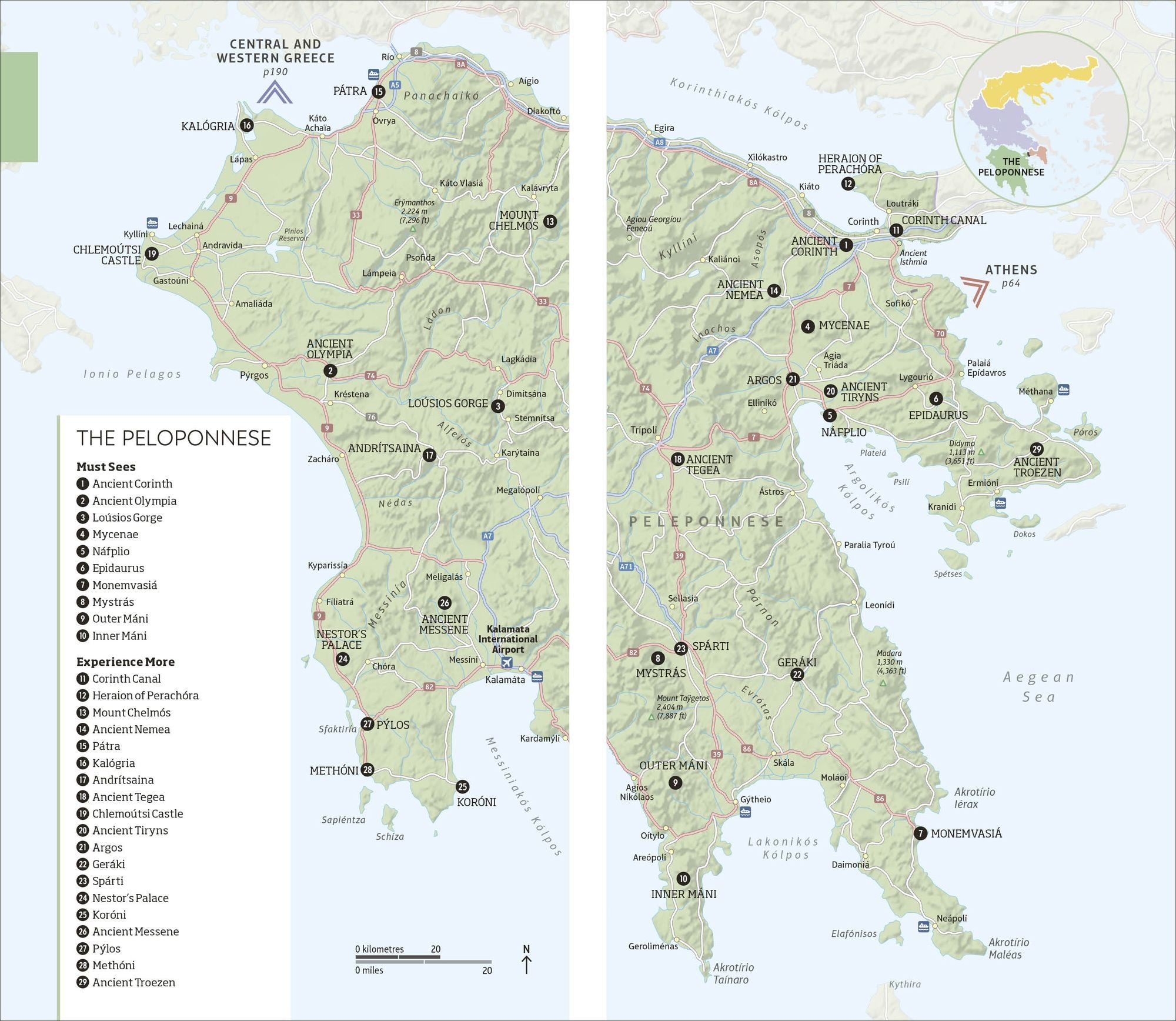 DK Greece, Athens and the Mainland: Must-See Sights. Culture & History. Detailed Maps & Tours. Area-by-Area Guide.