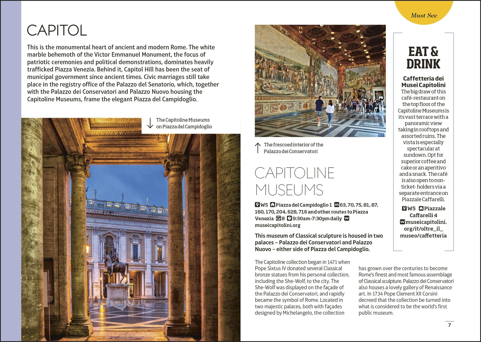 DK Rome Mini Map and Guide