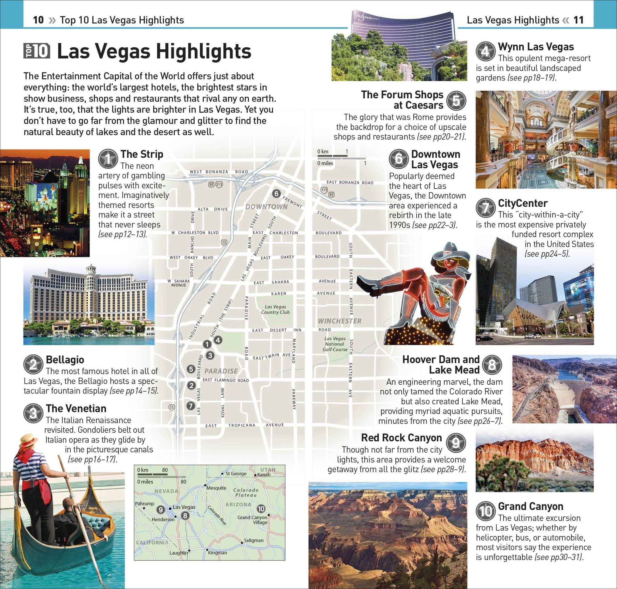 DK Top 10 Las Vegas: Top 10 lists for your perfect trip, plus an all-weather folded map