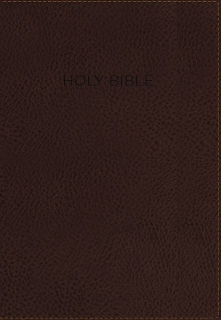 NIV, Foundation Study Bible, Leathersoft, Brown, Red Letter, Thumb Indexed