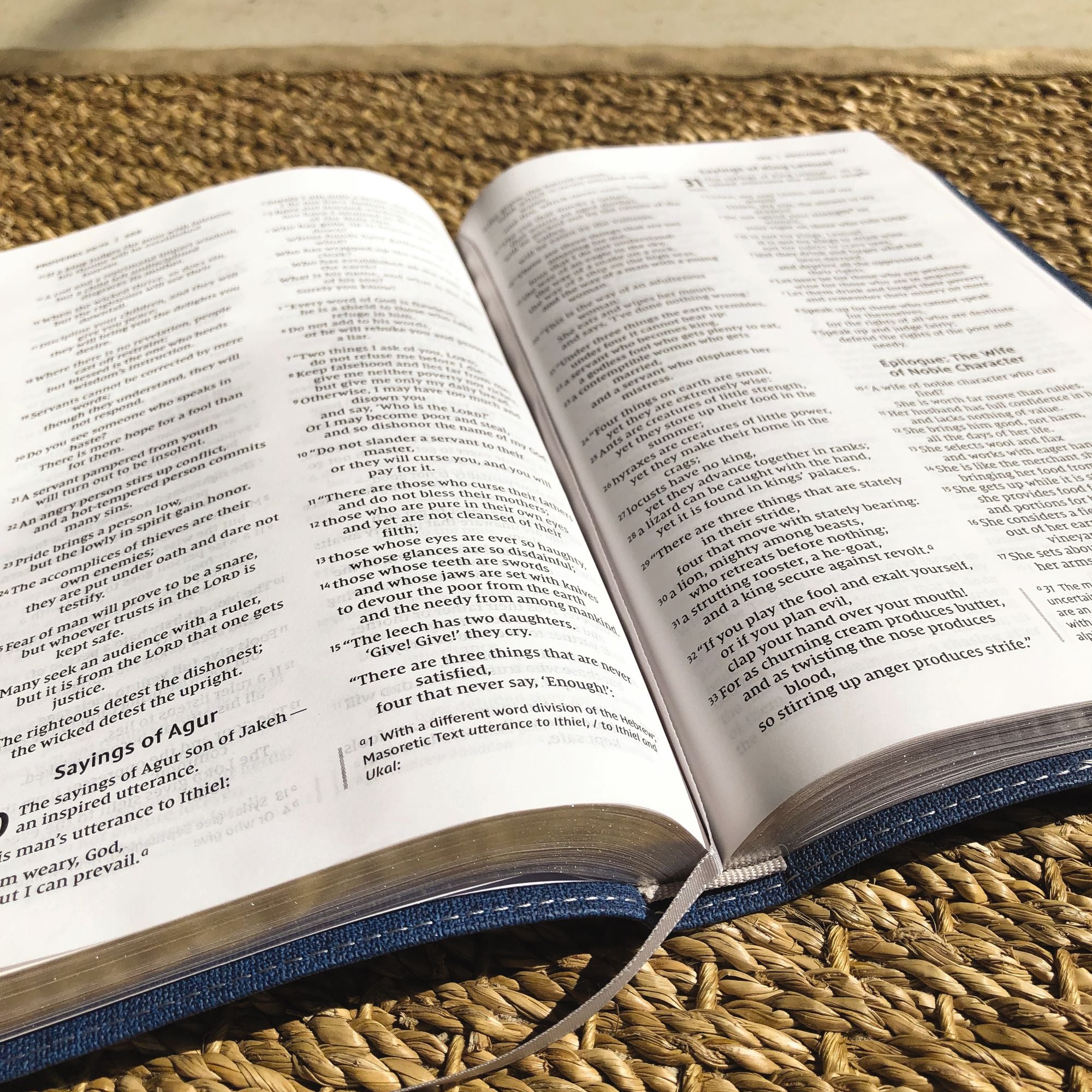 NIV, Bible for Teens, Thinline Edition, Leathersoft, Blue, Red Letter, Comfort Print