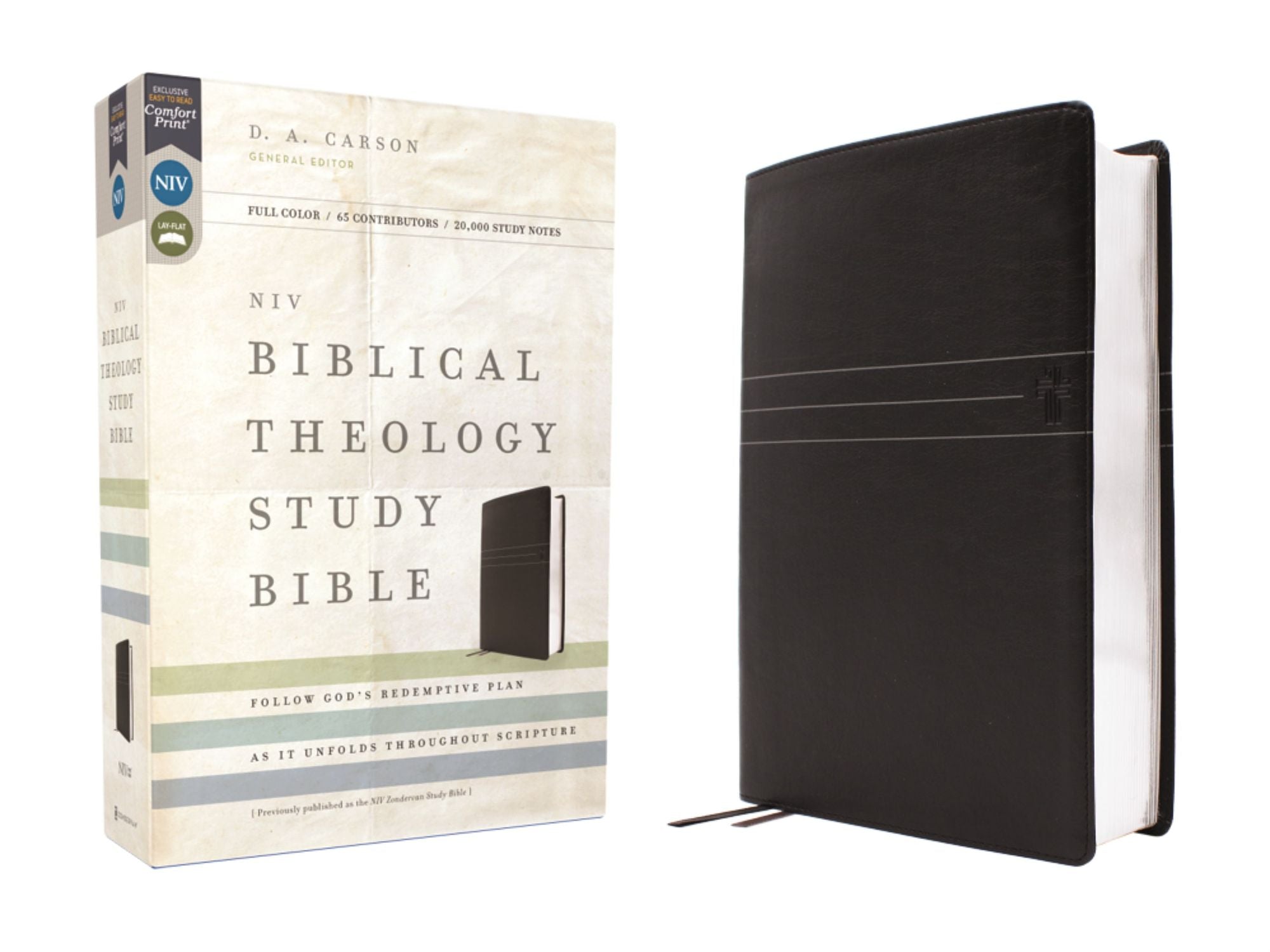 NIV, Biblical Theology Study Bible (Trace the Themes of Scripture), Leathersoft, Black, Comfort Print: Follow God's Redemptive Plan as It Unfolds throughout Scripture