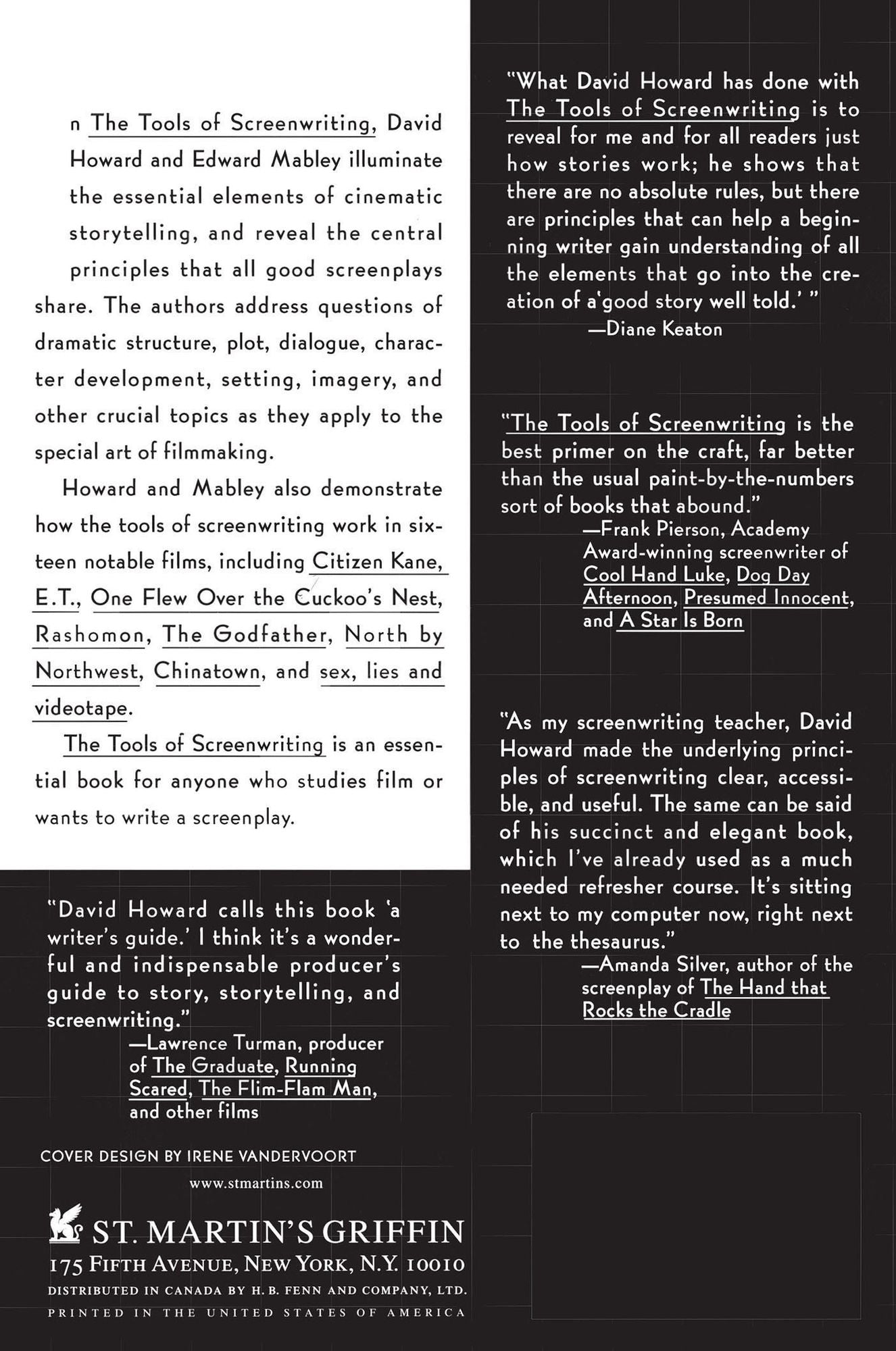 The Tools of Screenwriting: A Writer's Guide to the Craft and Elements of a Screenplay
