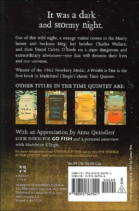 A Wrinkle in Time (Time Quintet Series #1) (Newbery Medal Winner)