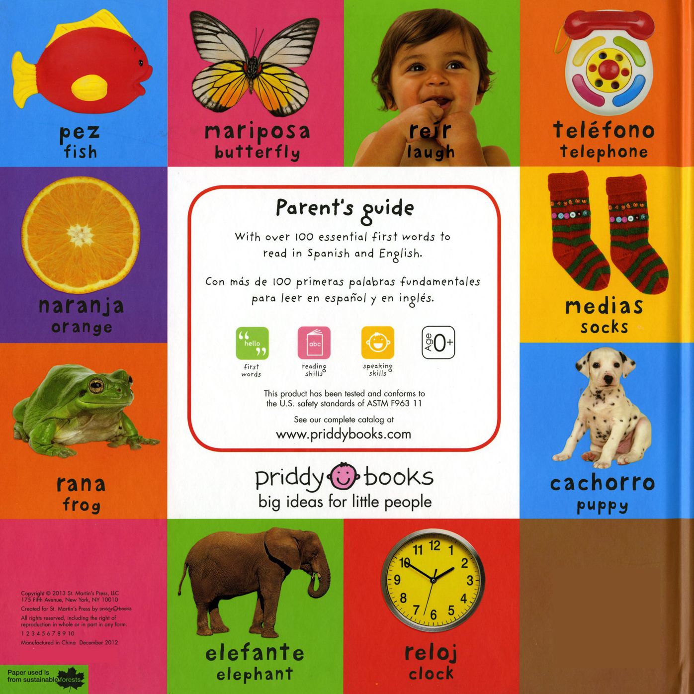 First 100 Big Board: First 100 Words / Primera 100 Palabras Bilingual: Primeras 100 Palabras - Spanish-English Bilingual