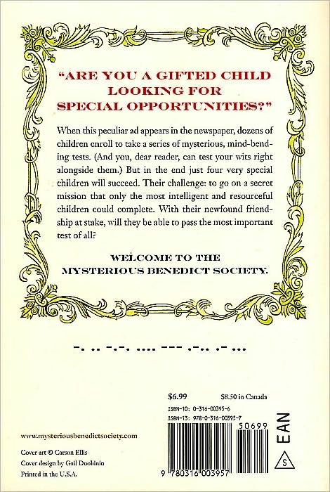 The Mysterious Benedict Society (Mysterious Benedict Society Series #1)