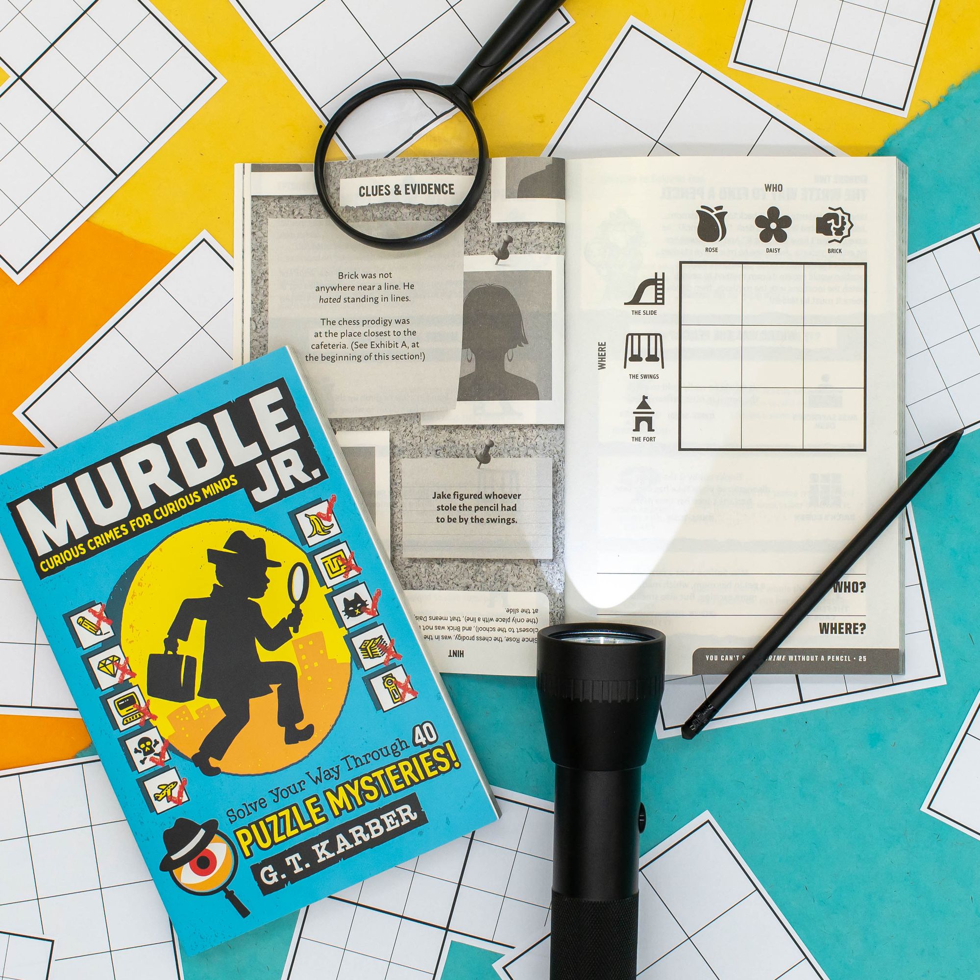 Murdle Jr.: Curious Crimes for Curious Minds: Solve Your Way Through 40 Puzzle Mysteries! (B&N Exclusive Edition)