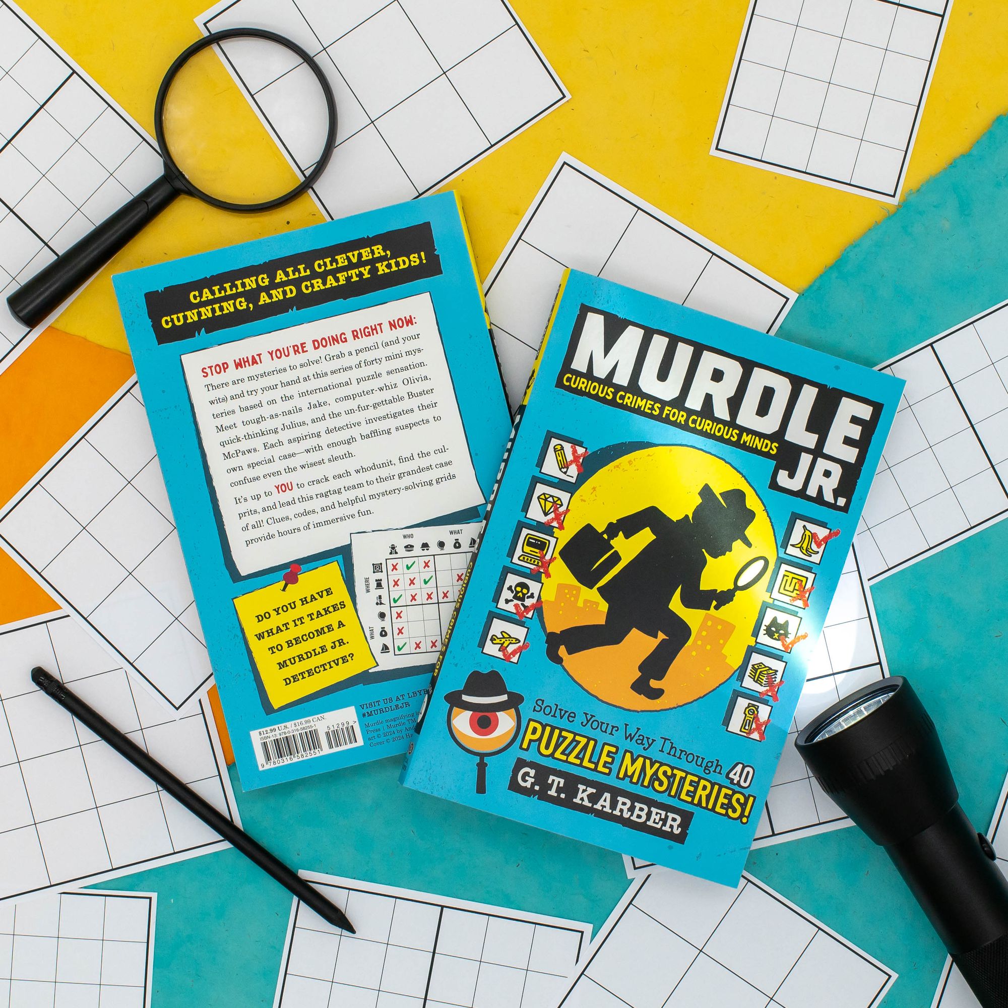 Murdle Jr.: Curious Crimes for Curious Minds: Solve Your Way Through 40 Puzzle Mysteries! (B&N Exclusive Edition)