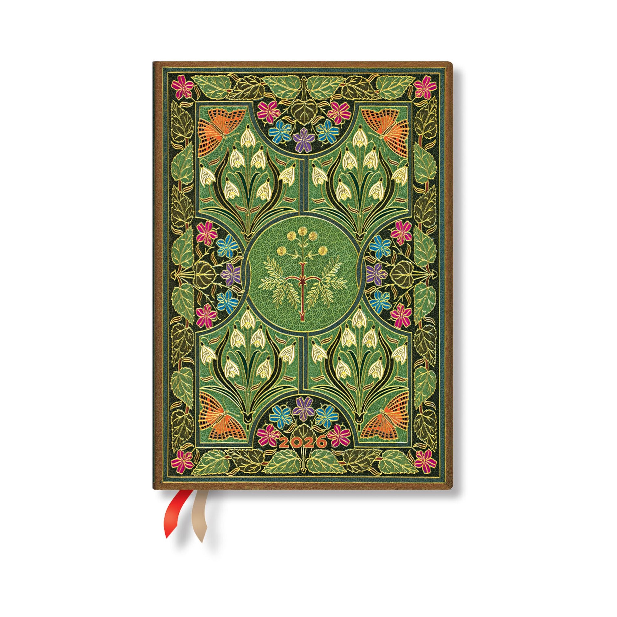 2026 Paperblanks Poetry in Bloom 12 Month Planner