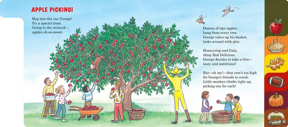 Curious George Curious About Fall Tabbed