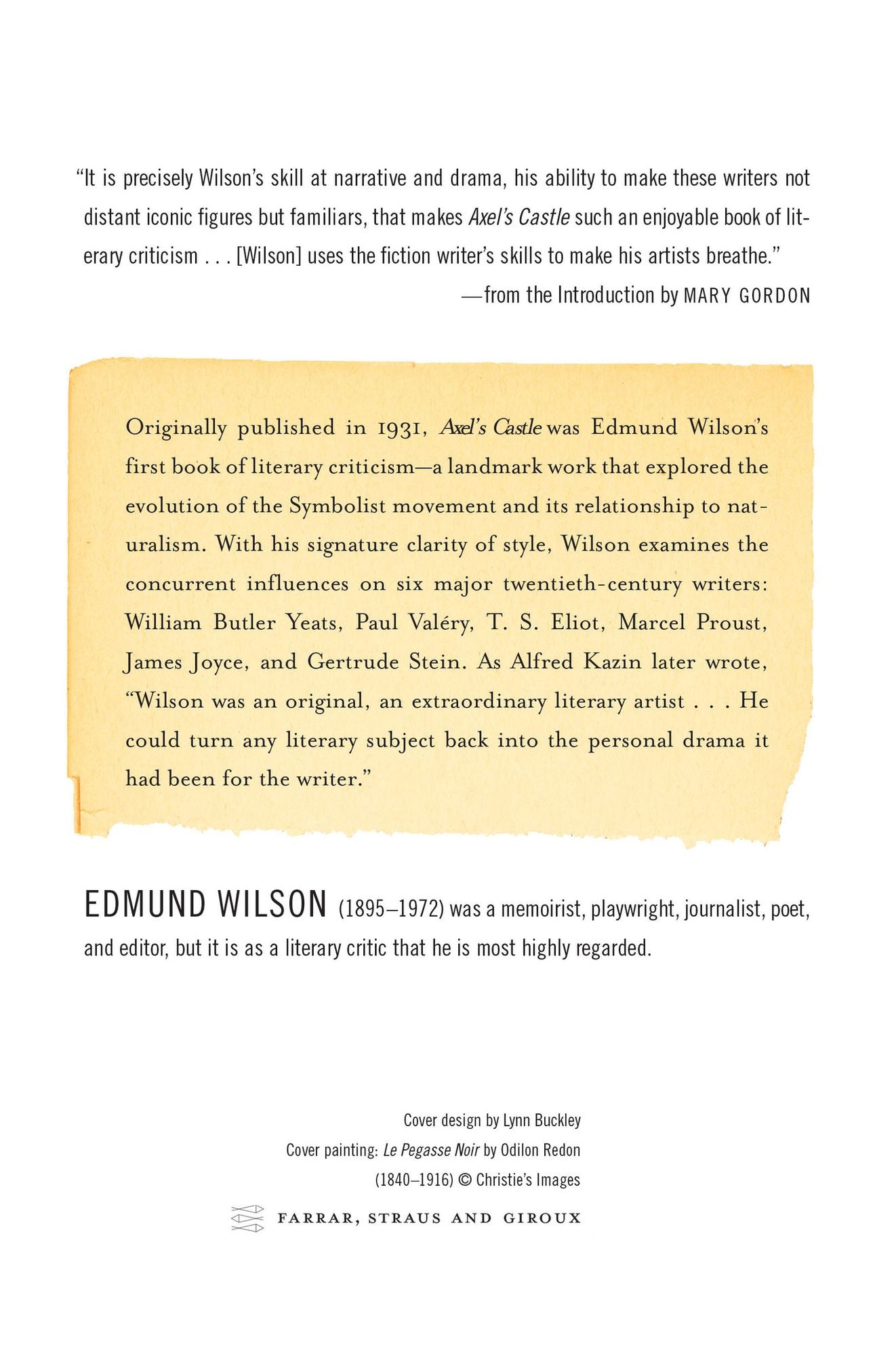 Axel's Castle: A Study of the Imaginative Literature of 1870-1930