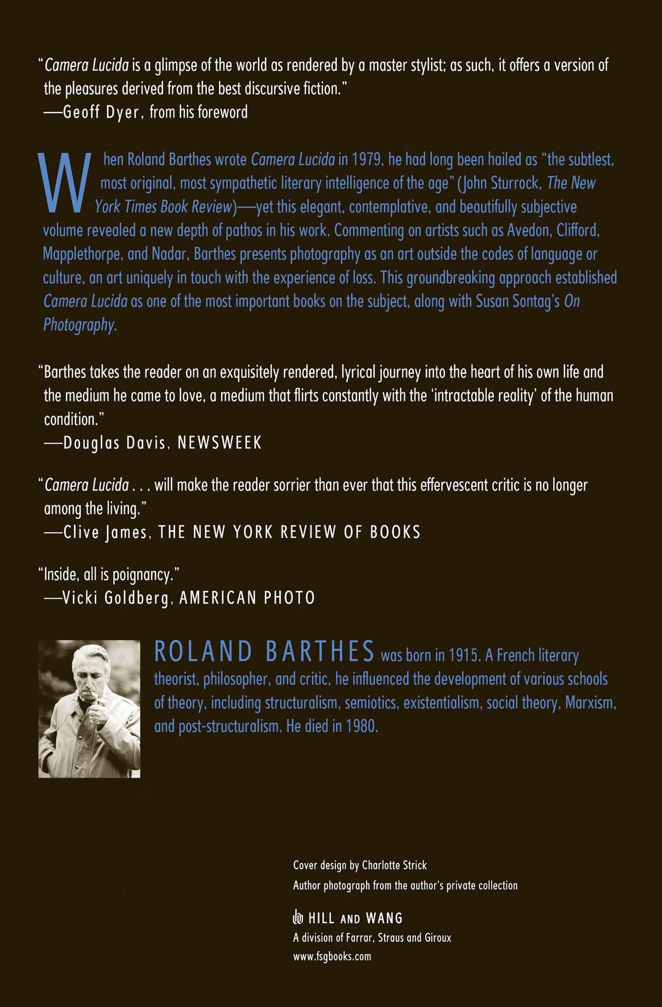 Camera Lucida: Reflections on Photography