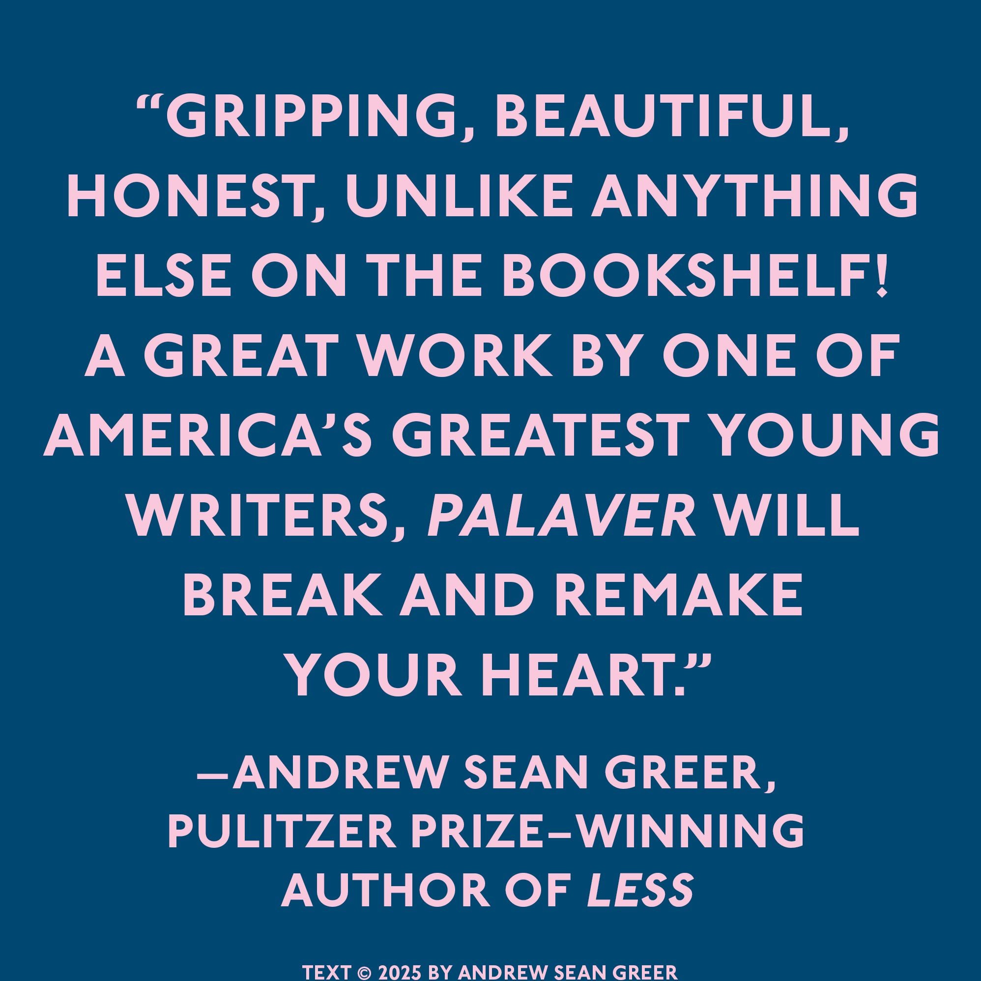 Palaver: A Novel