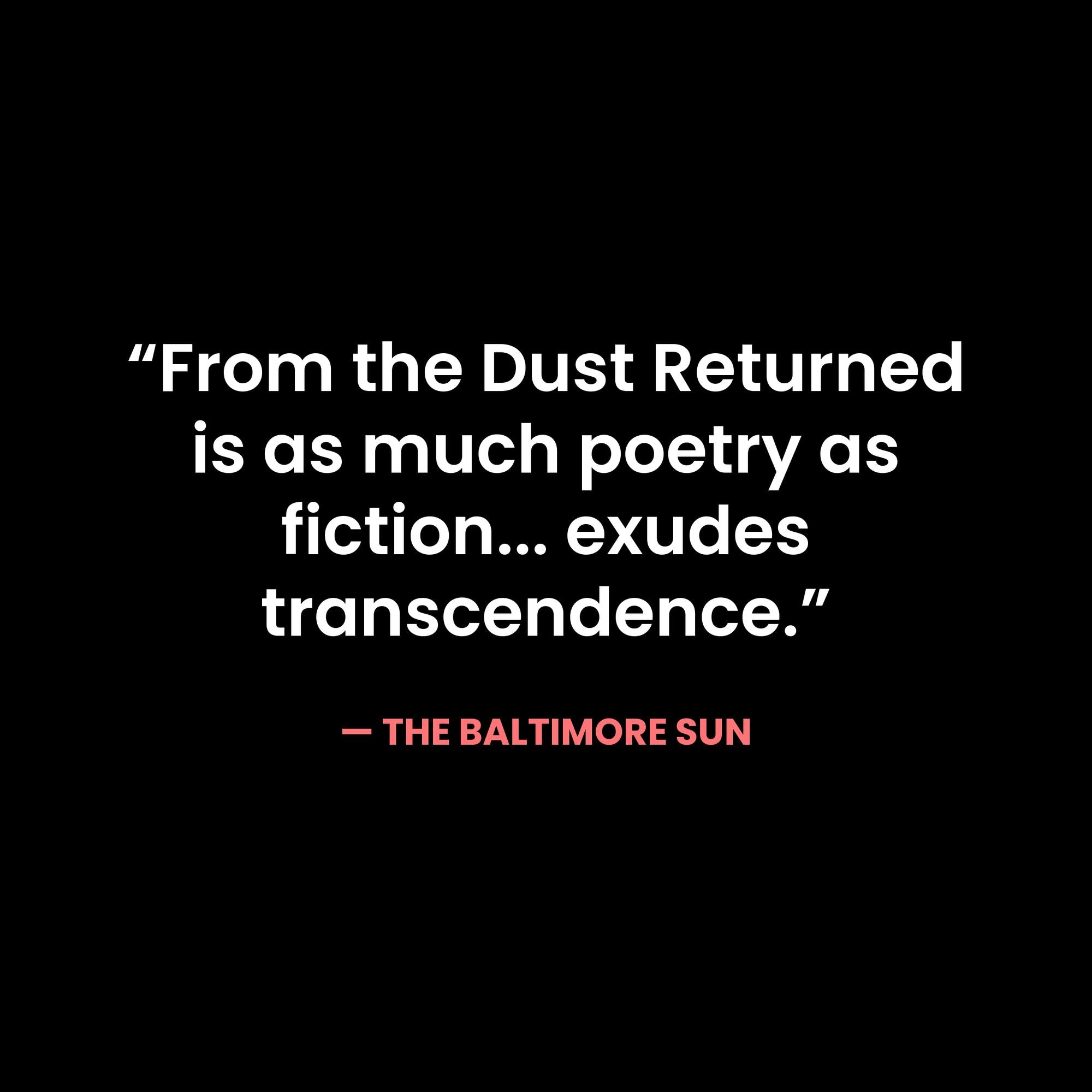 From the Dust Returned: A Family Remembrance