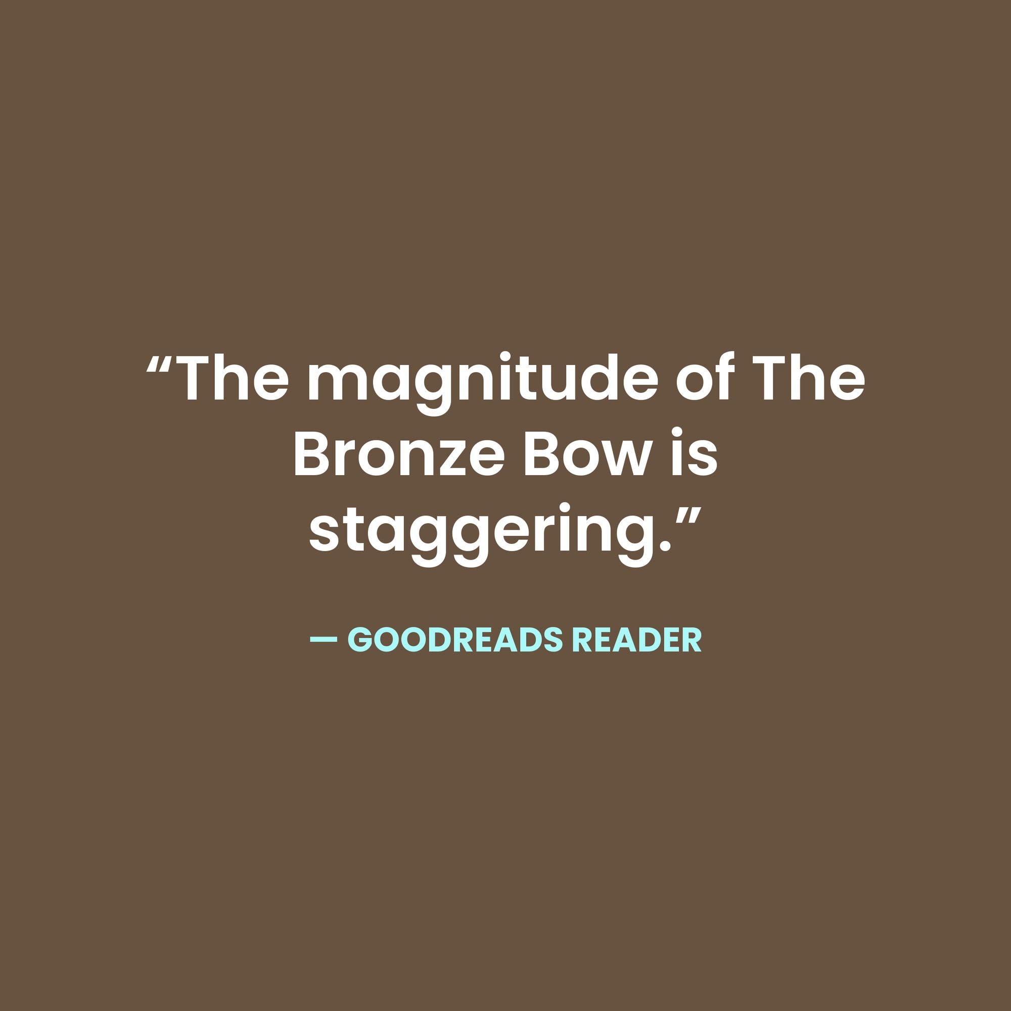 The Bronze Bow: A Newbery Award Winner