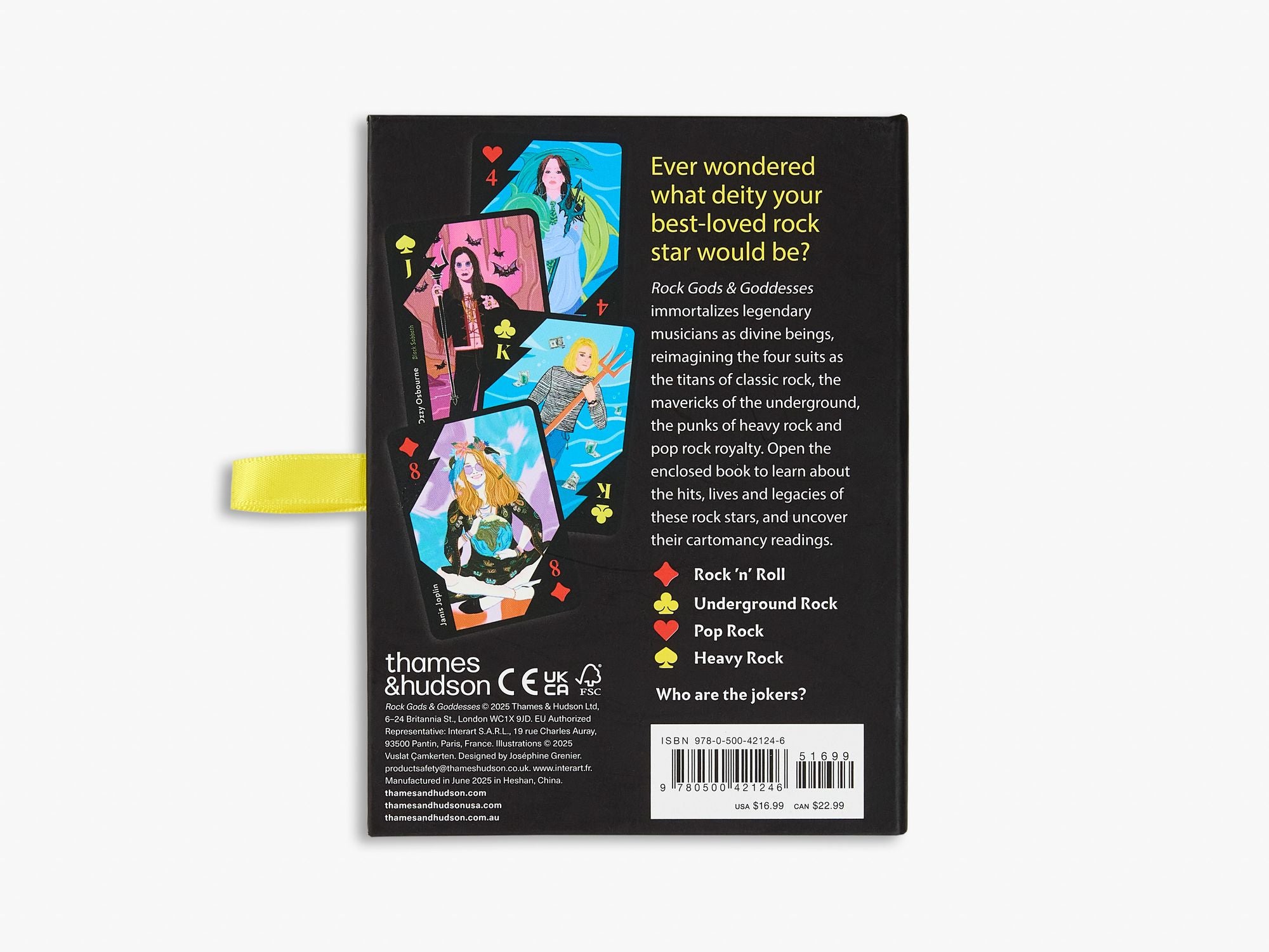Rock Gods and Goddesses: Book and Playing Cards