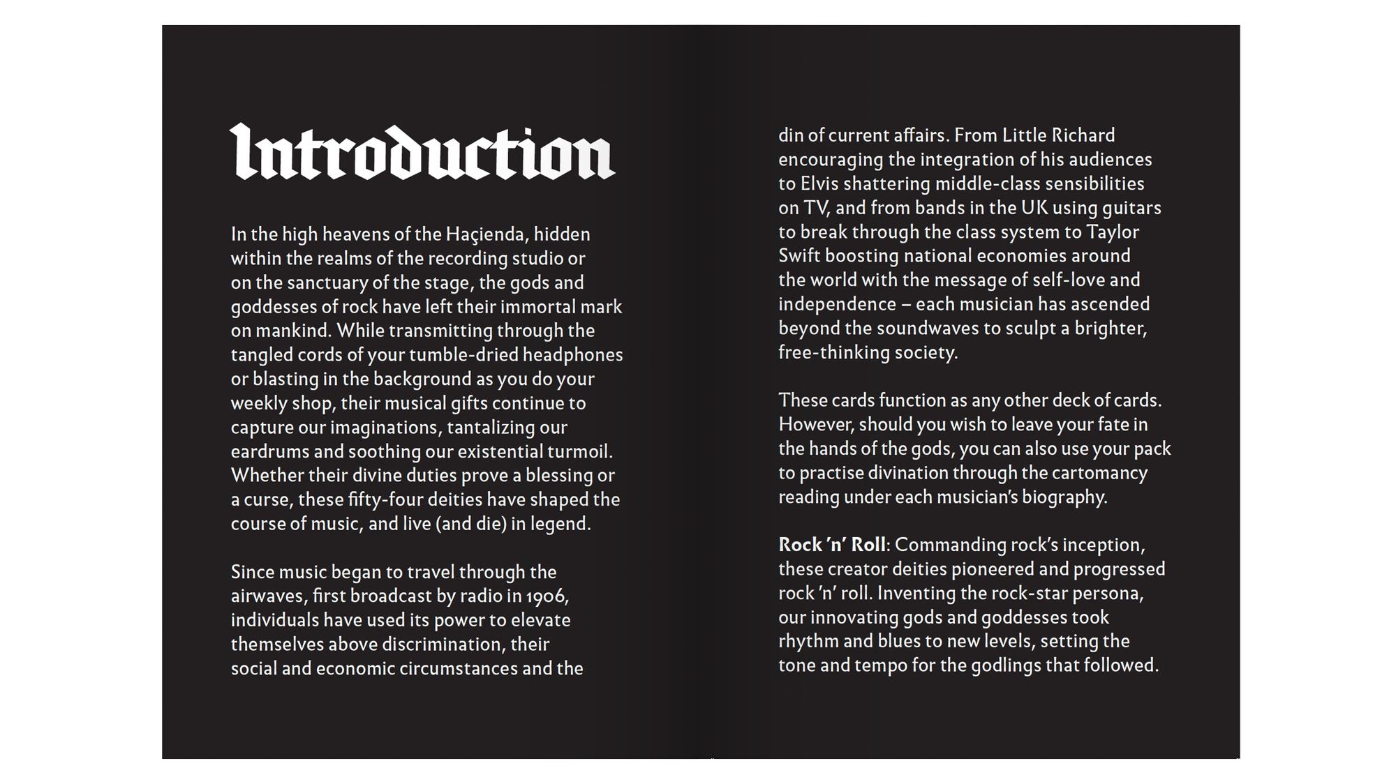 Rock Gods and Goddesses: Book and Playing Cards