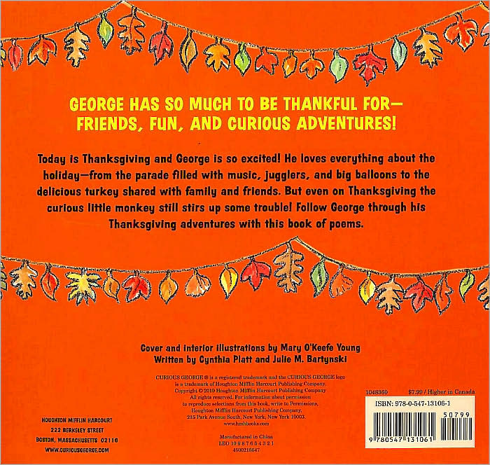Happy Thanksgiving, Curious George Tabbed