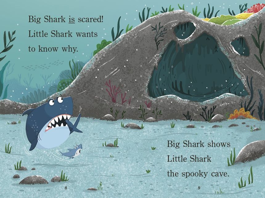 Big Shark, Little Shark, and the Spooky Cave