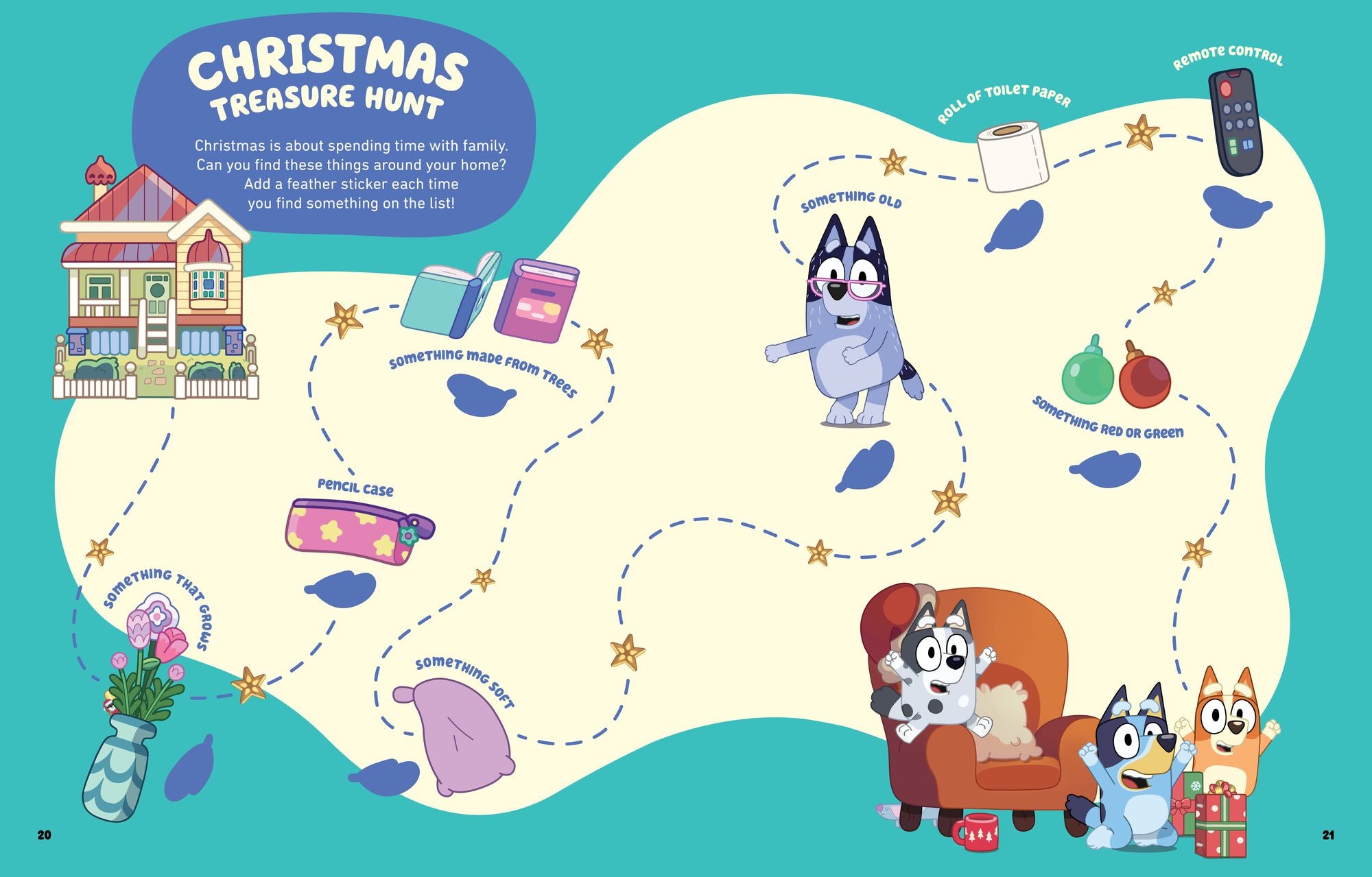 Bluey: Hooray, It's Christmas!: A Sticker & Activity Book