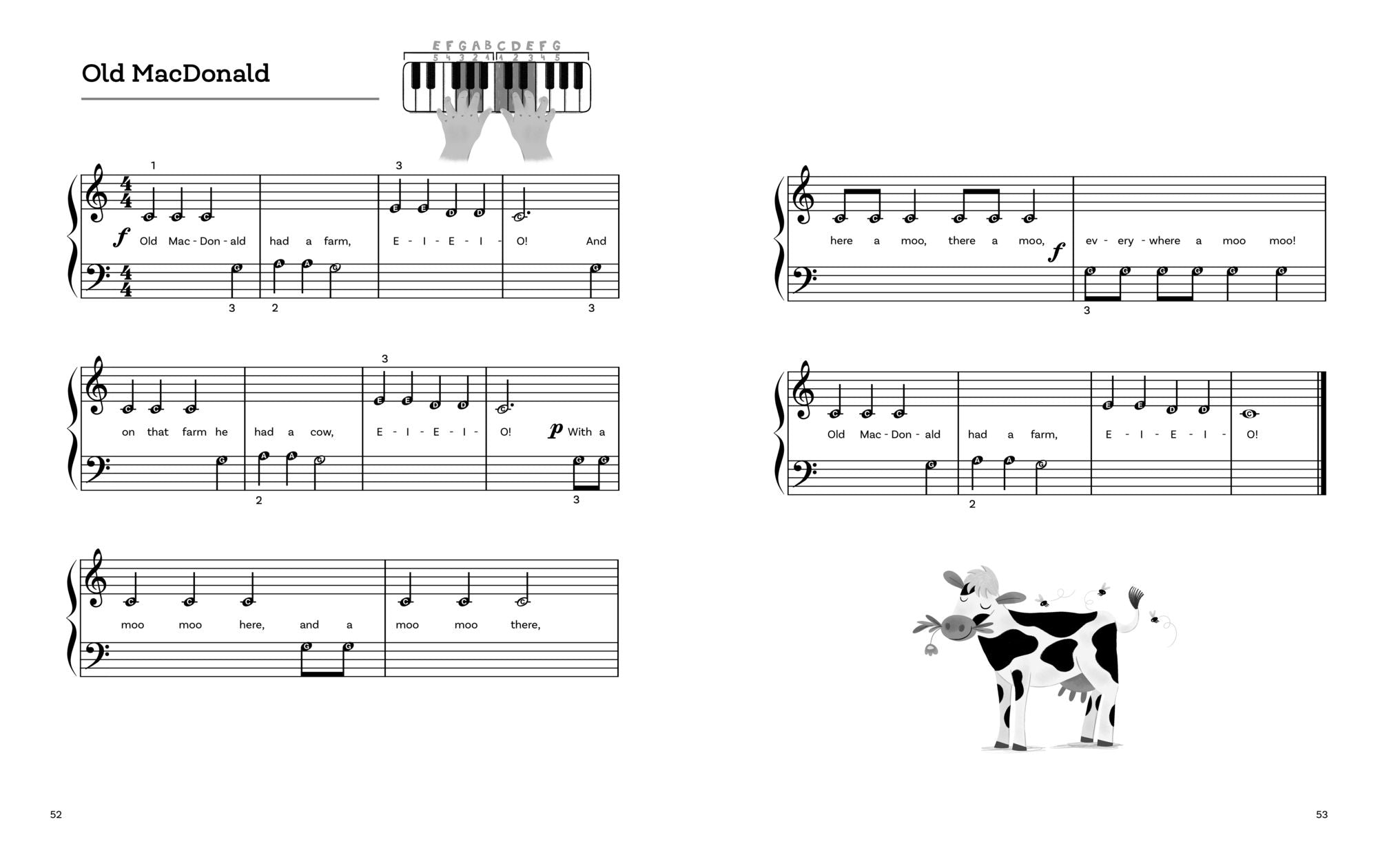 My First Piano Sheet Music: Easy, Fun-to-Play Popular Songs for Kids