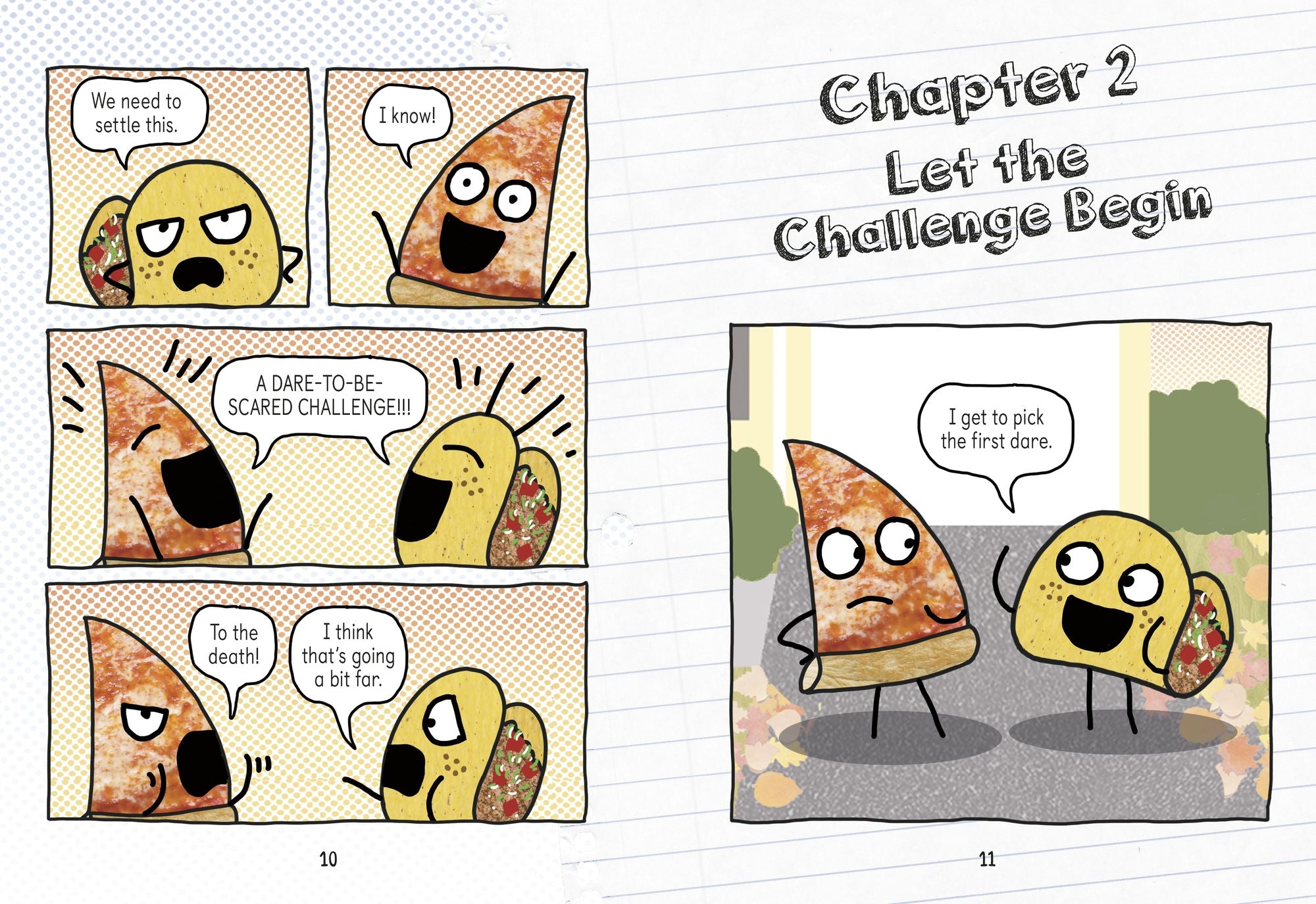 Pizza and Taco: Dare to Be Scared!: (A Graphic Novel)