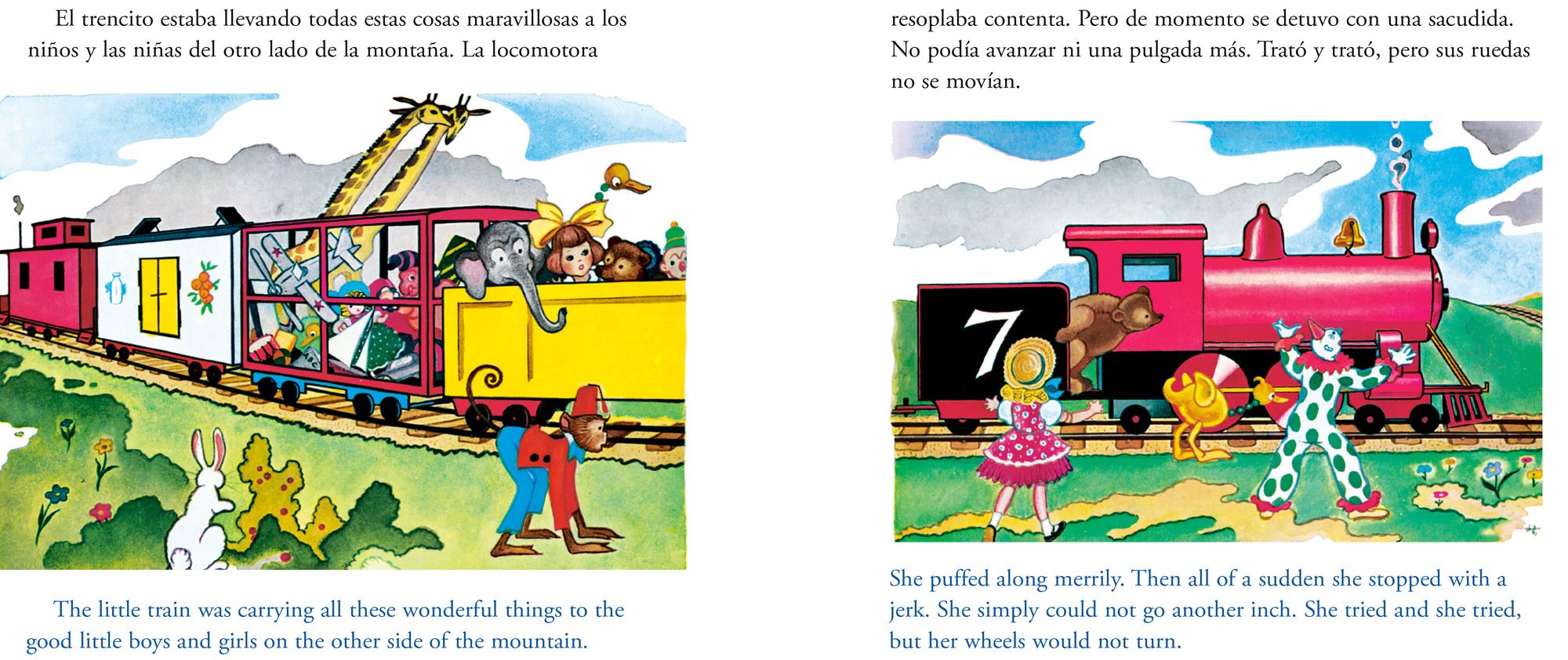 La pequeña locomotora que sí pudo English-Spanish Edition)