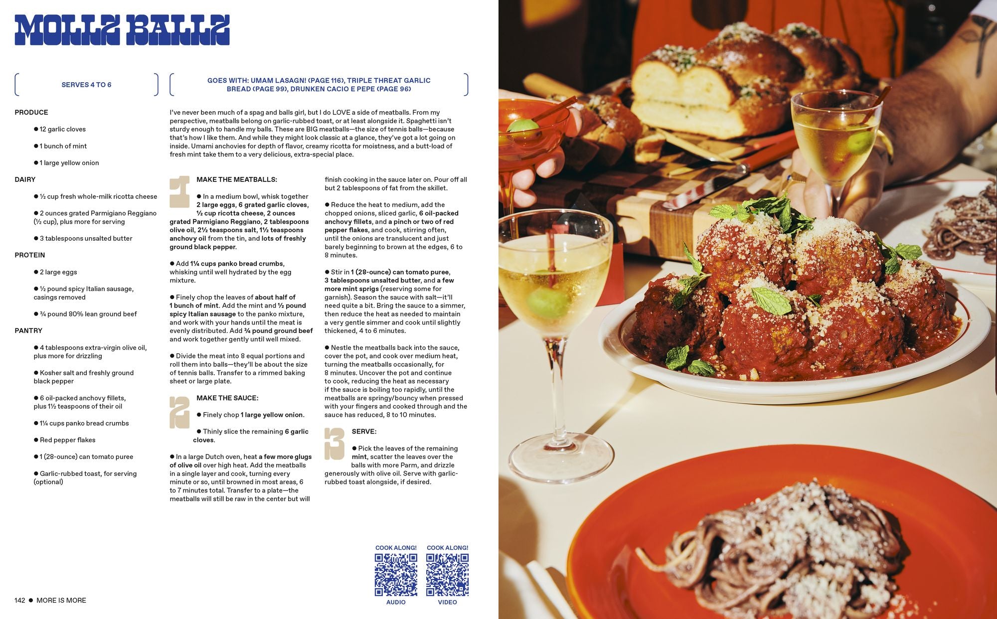 More Is More: Get Loose in the Kitchen: A Cookbook